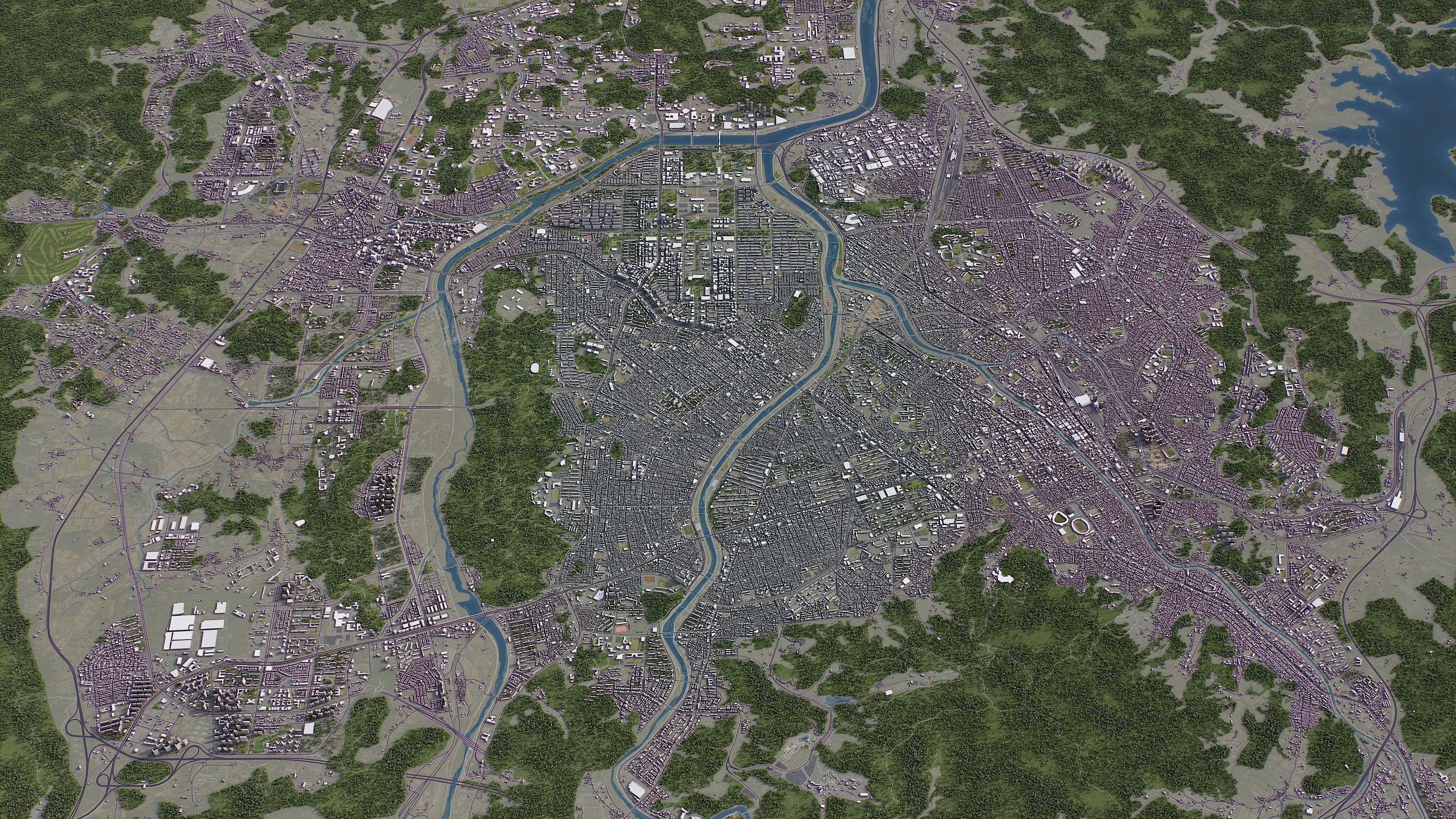 Daejeon Low-poly 3D model_23