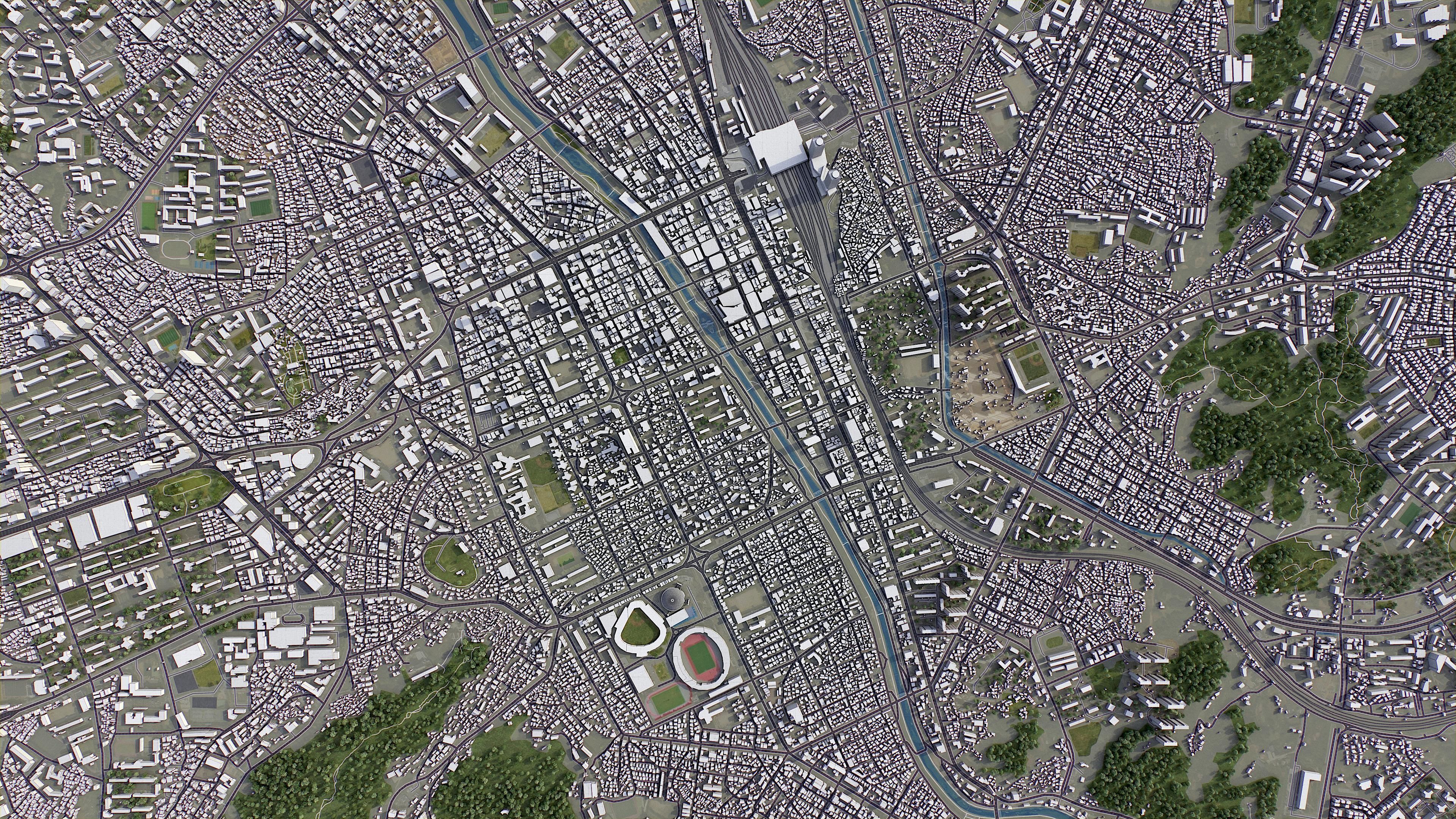 Daejeon Low-poly 3D model_15