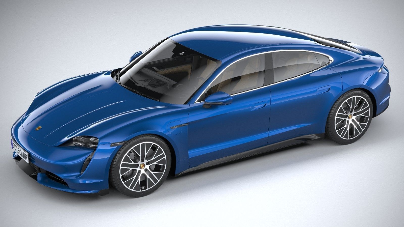 Porsche Taycan Turbo 2020 3D model_7