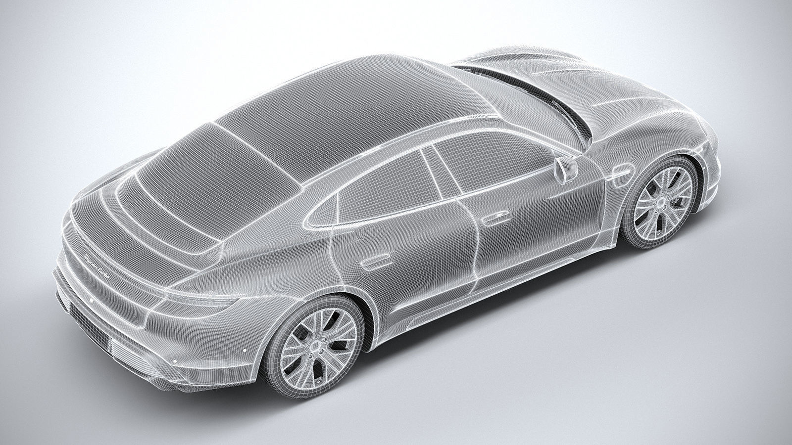 Porsche Taycan Turbo 2020 3D model_23