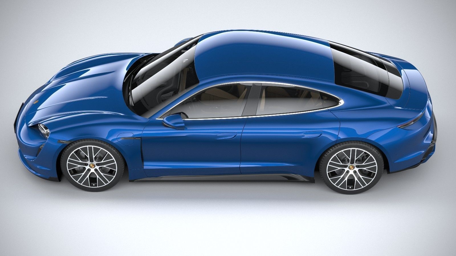 Porsche Taycan Turbo 2020 3D model_17