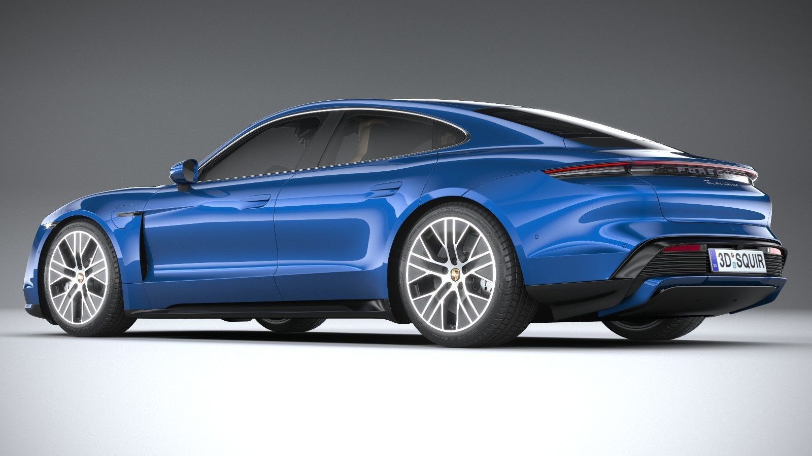 Porsche Taycan Turbo 2020 3D model_5