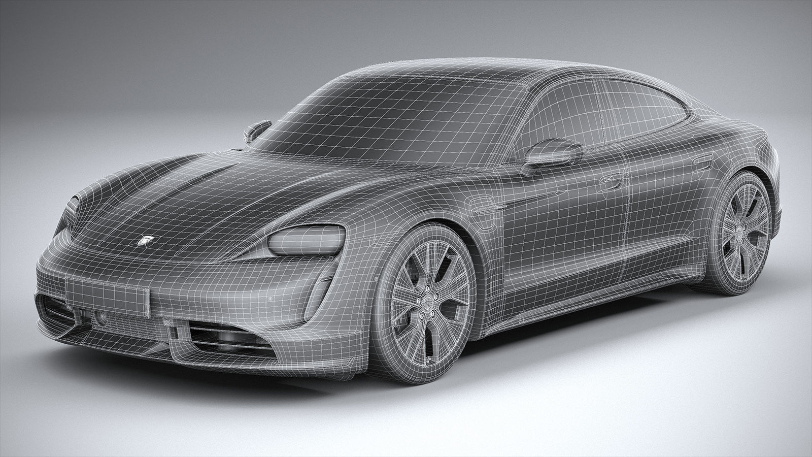 Porsche Taycan Turbo 2020 3D model_24