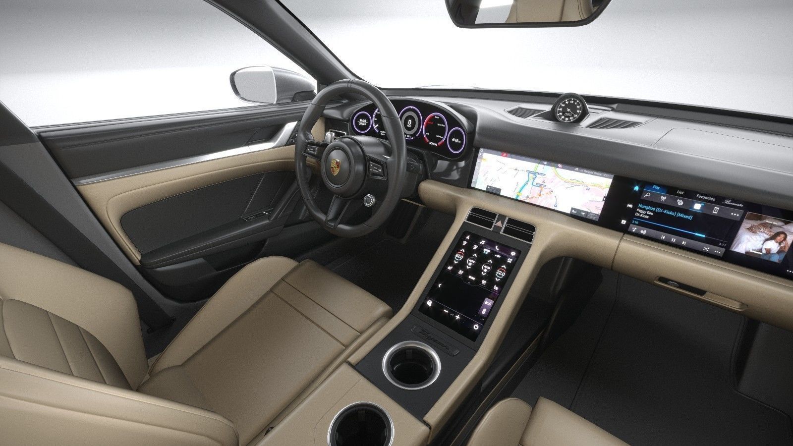 Porsche Taycan Turbo 2020 3D model_19