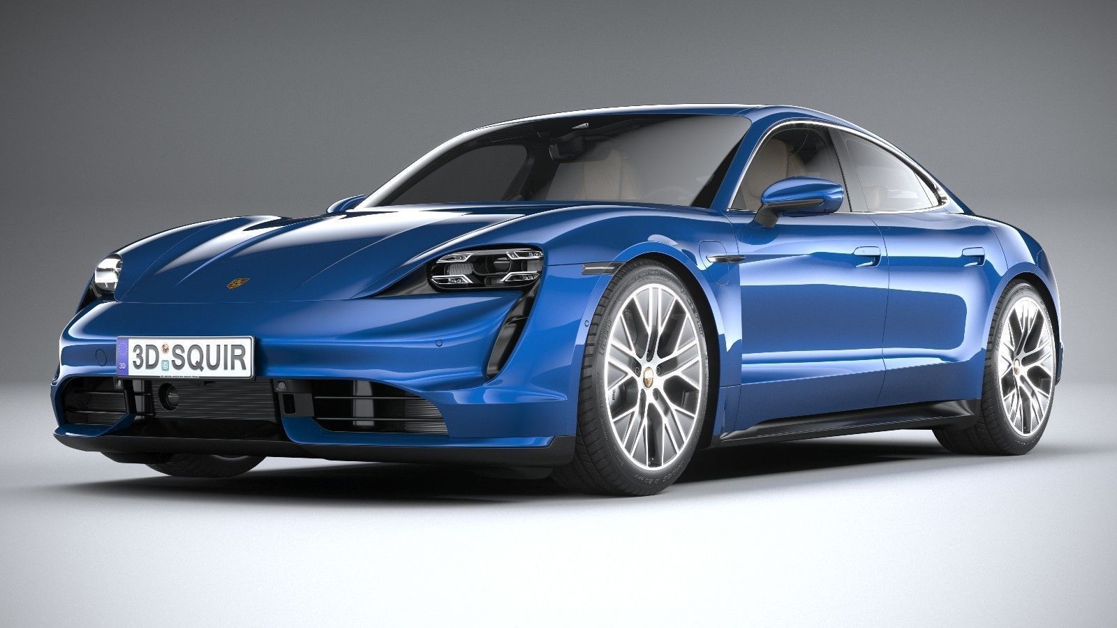 Porsche Taycan Turbo 2020 3D model_18