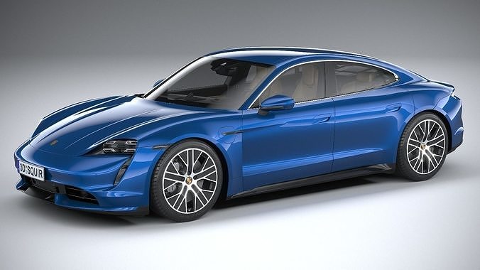 Porsche Taycan Turbo 2020 3D model