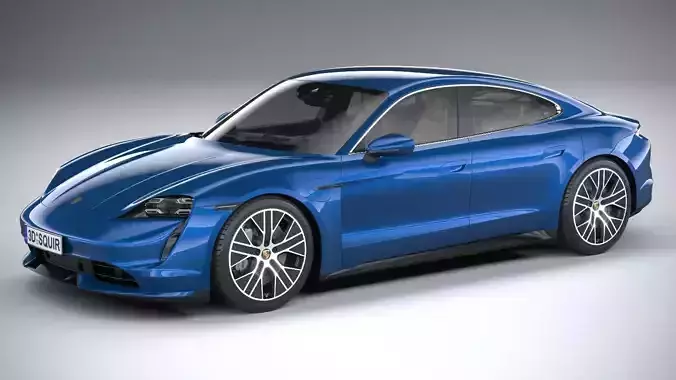 Porsche Taycan Turbo 2020 3D model