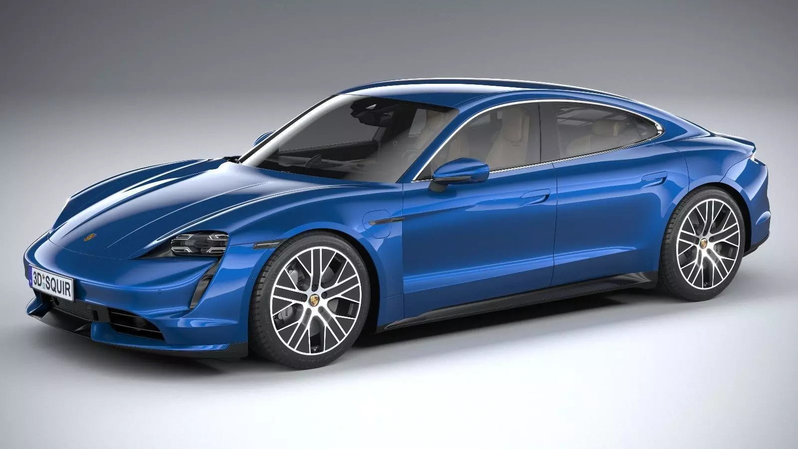 Porsche Taycan Turbo 2020 3D model_0