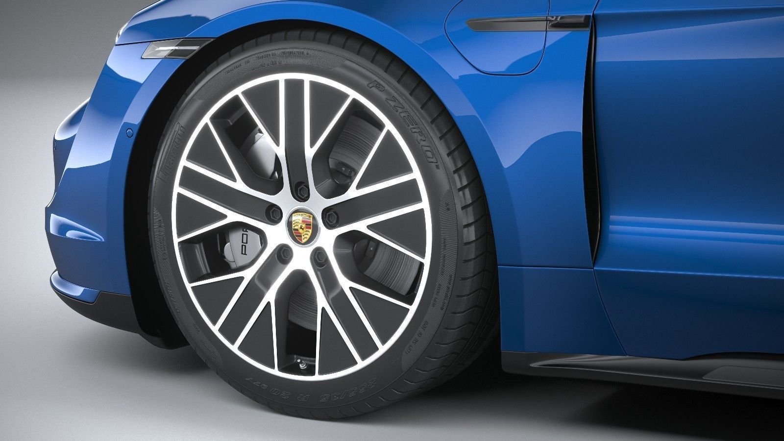 Porsche Taycan Turbo 2020 3D model_16