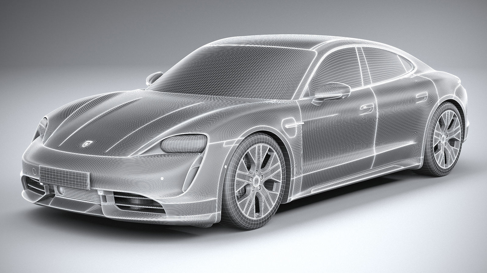 Porsche Taycan Turbo 2020 3D model_22