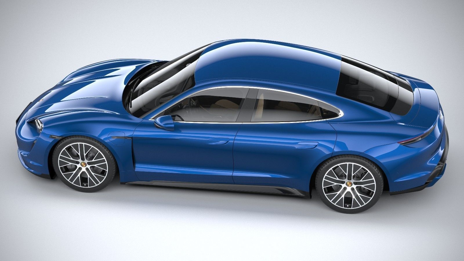 Porsche Taycan Turbo 2020 3D model_9