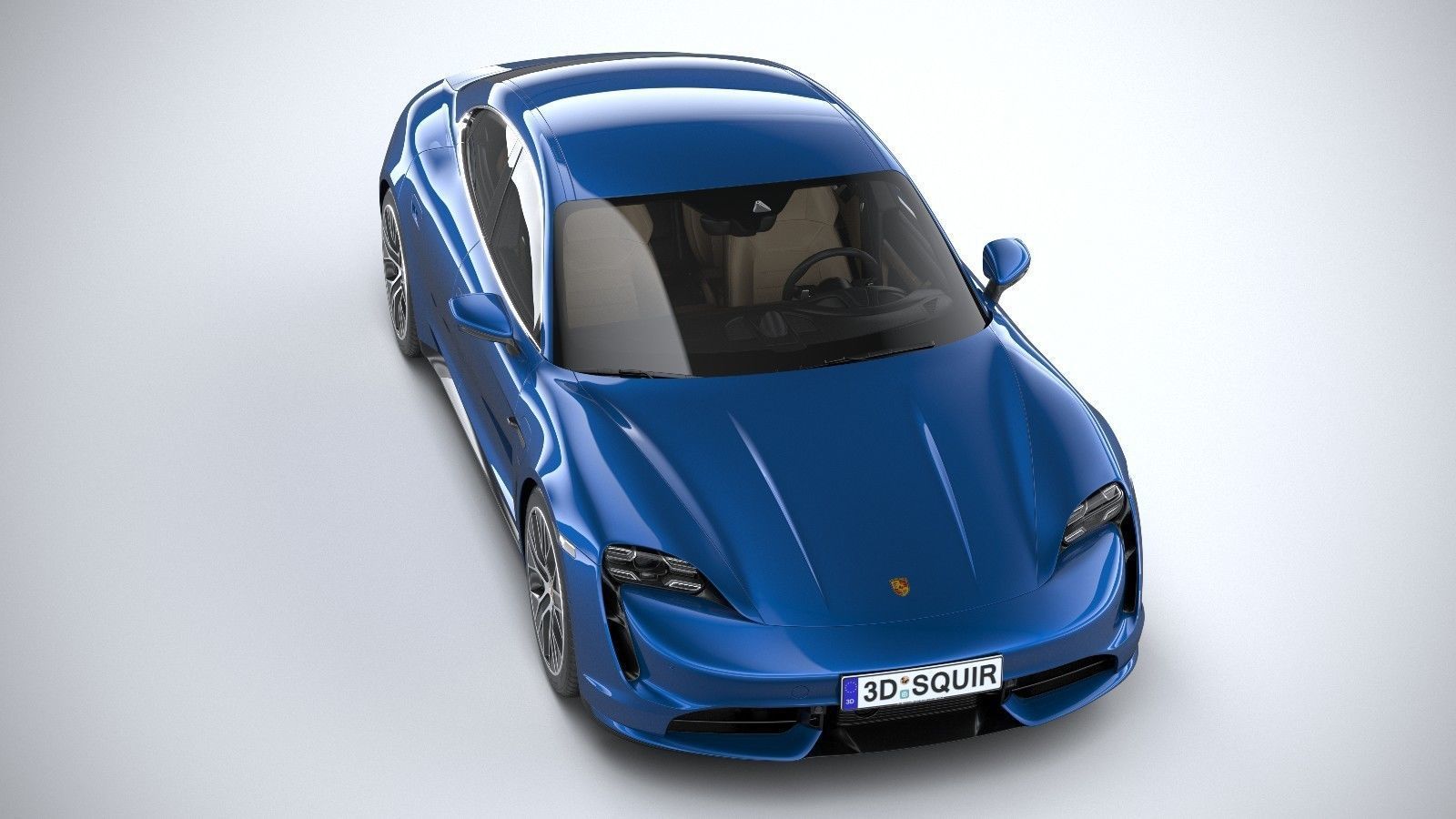 Porsche Taycan Turbo 2020 3D model_12