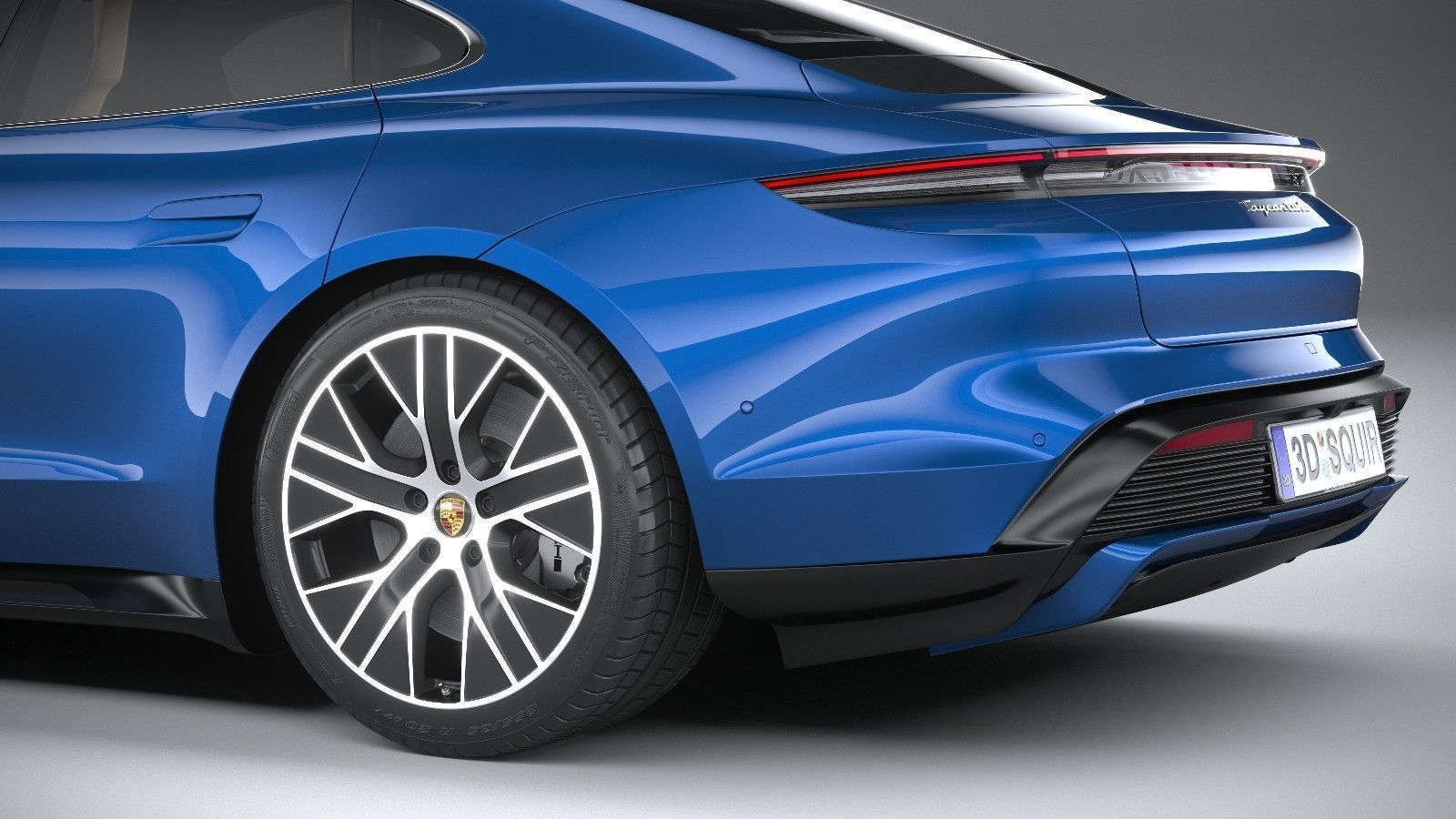 Porsche Taycan Turbo 2020 3D model_6