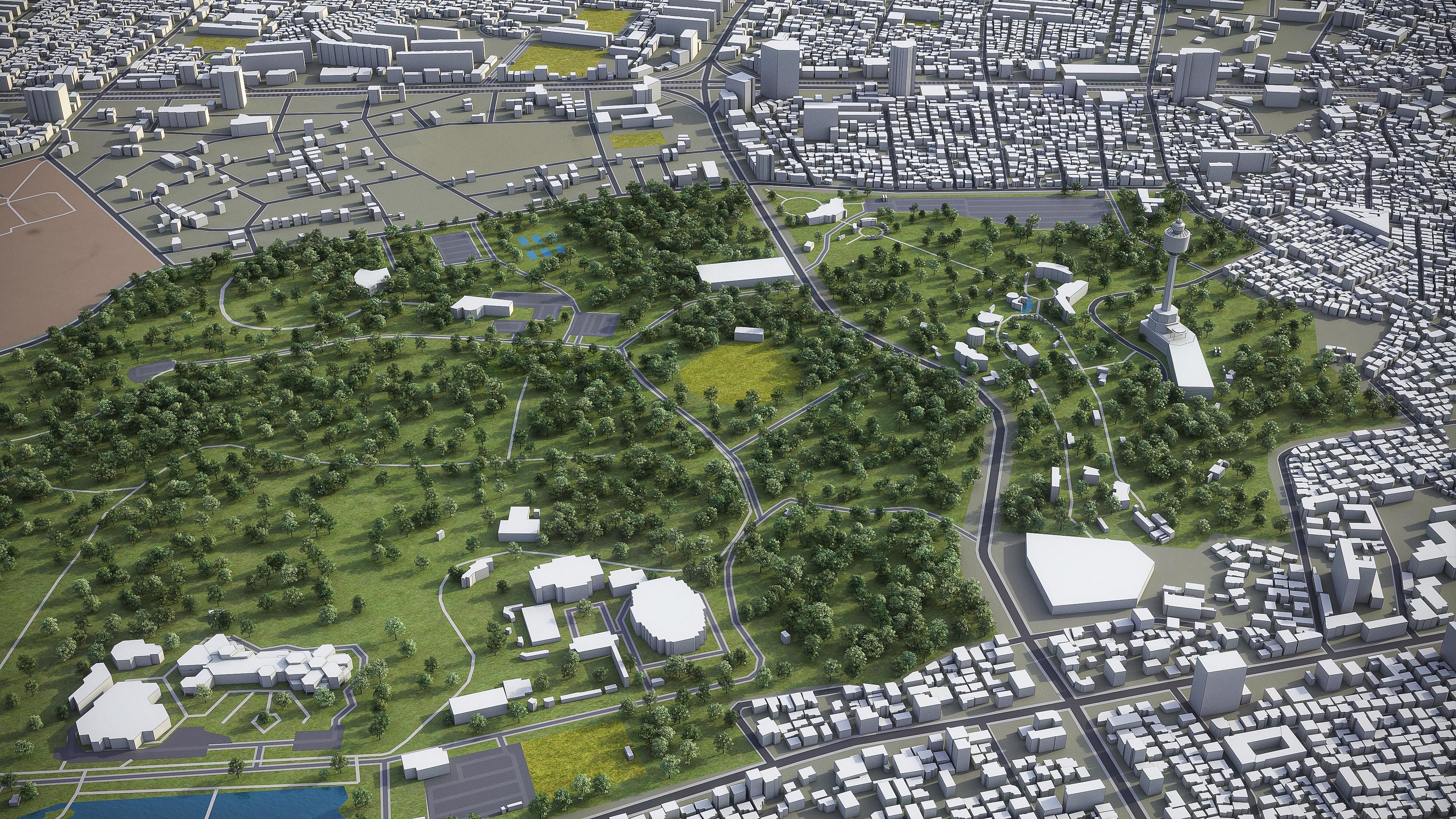 Daegu Low-poly 3D model_9