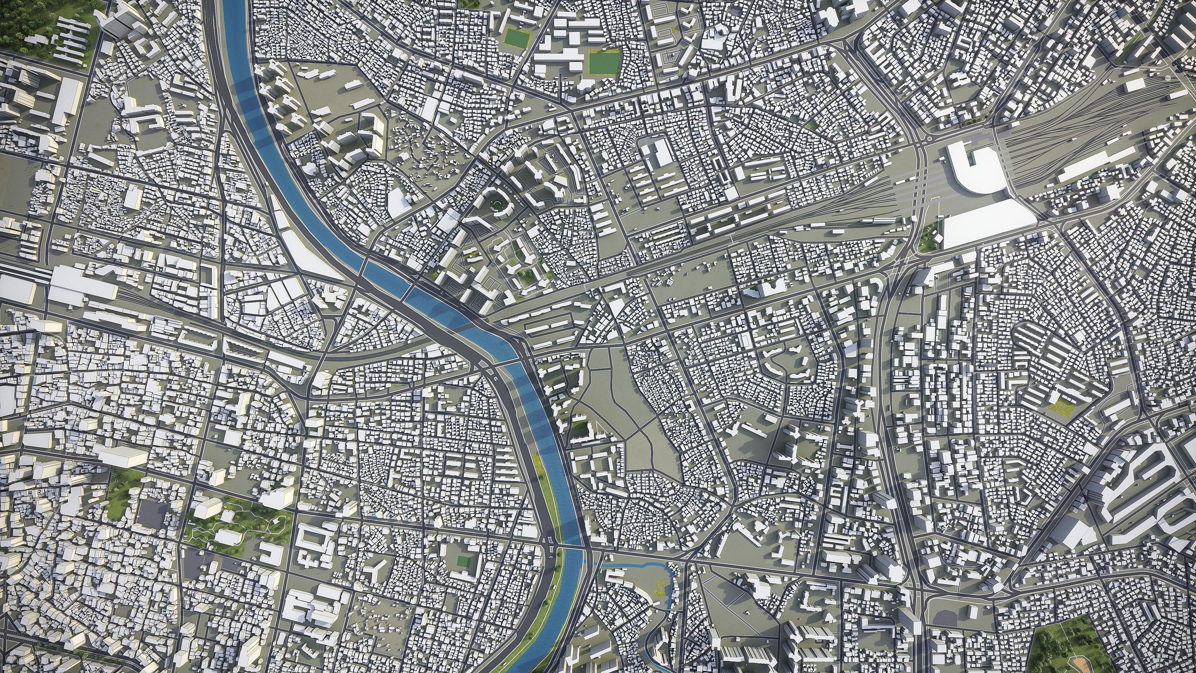 Daegu Low-poly 3D model_8