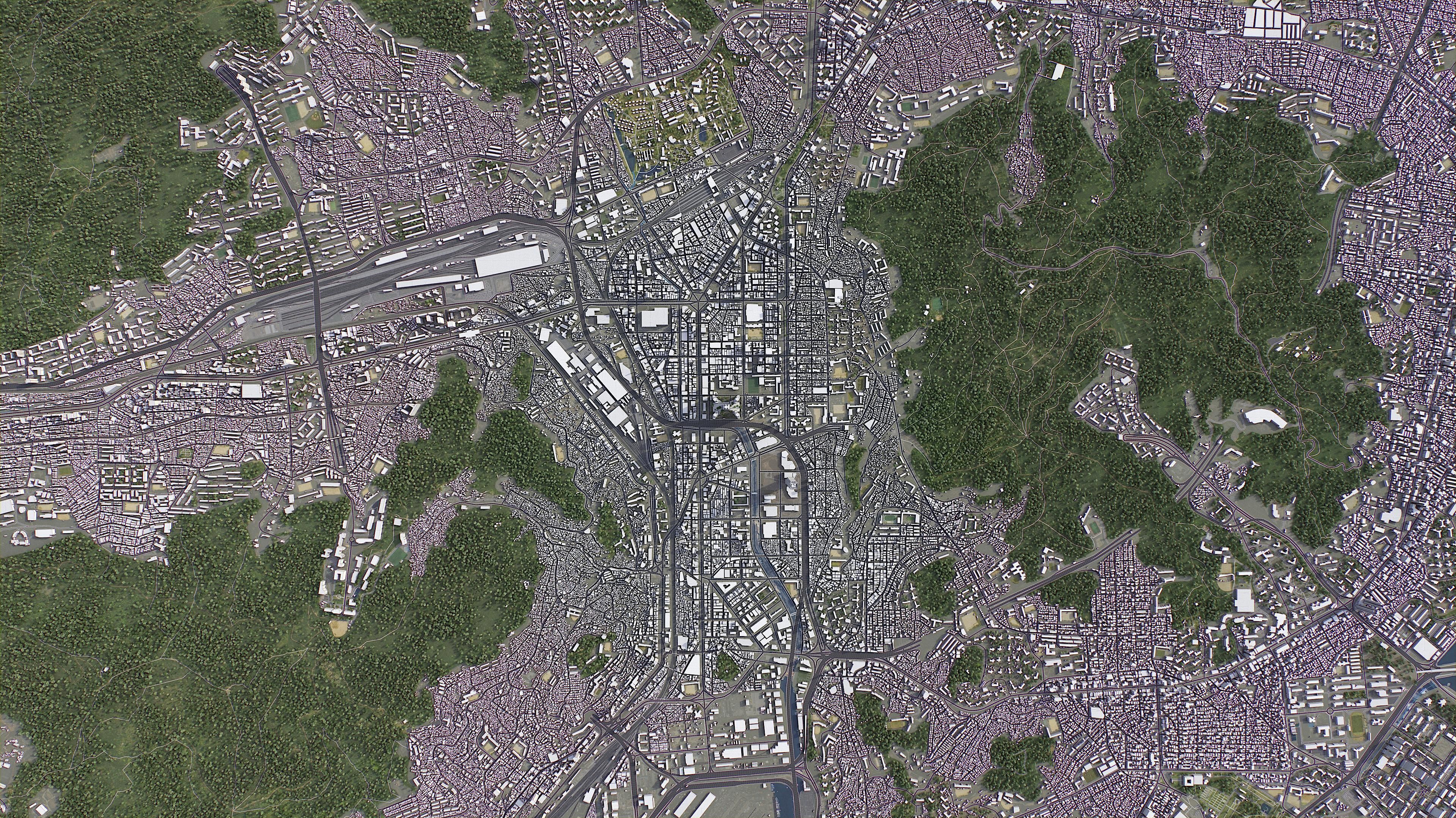 Busan Low-poly 3D model_12