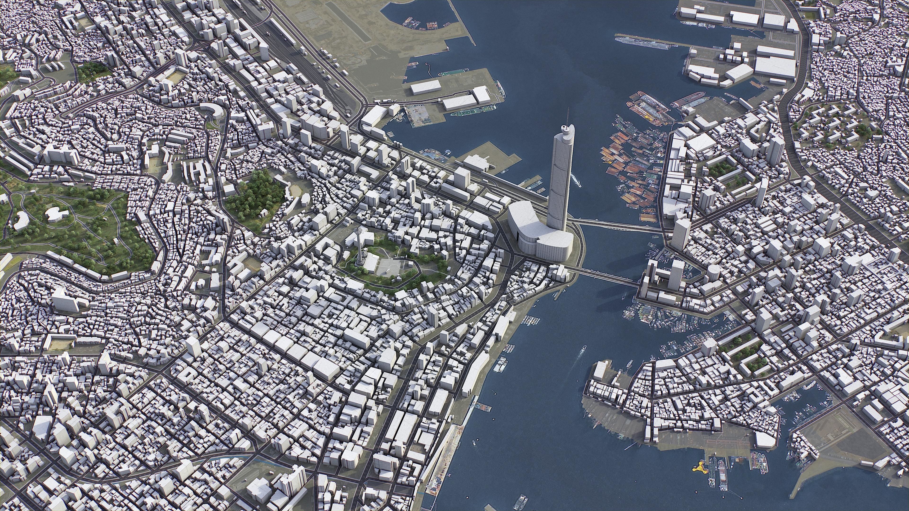 Busan Low-poly 3D model_19