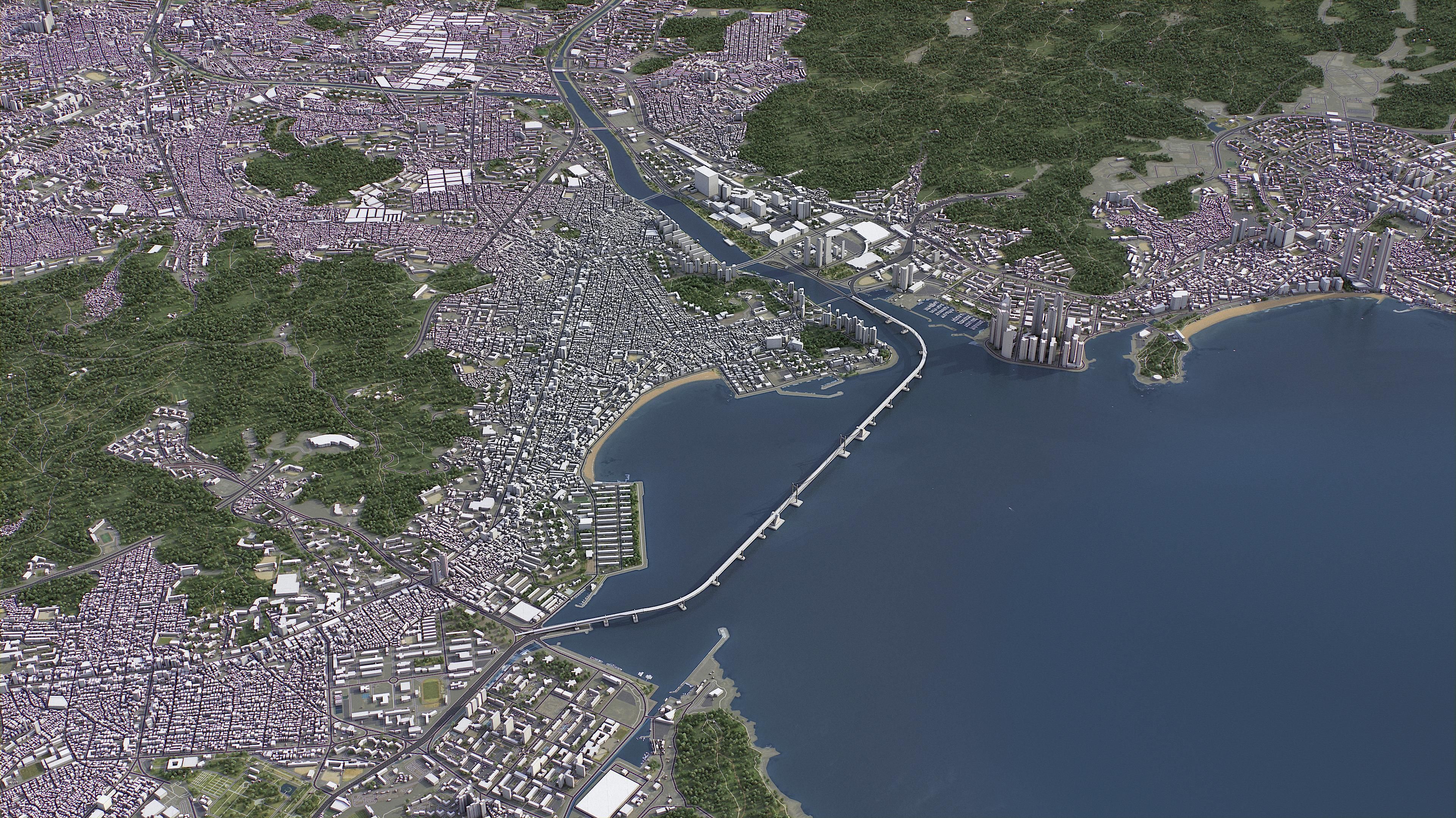 Busan Low-poly 3D model_26