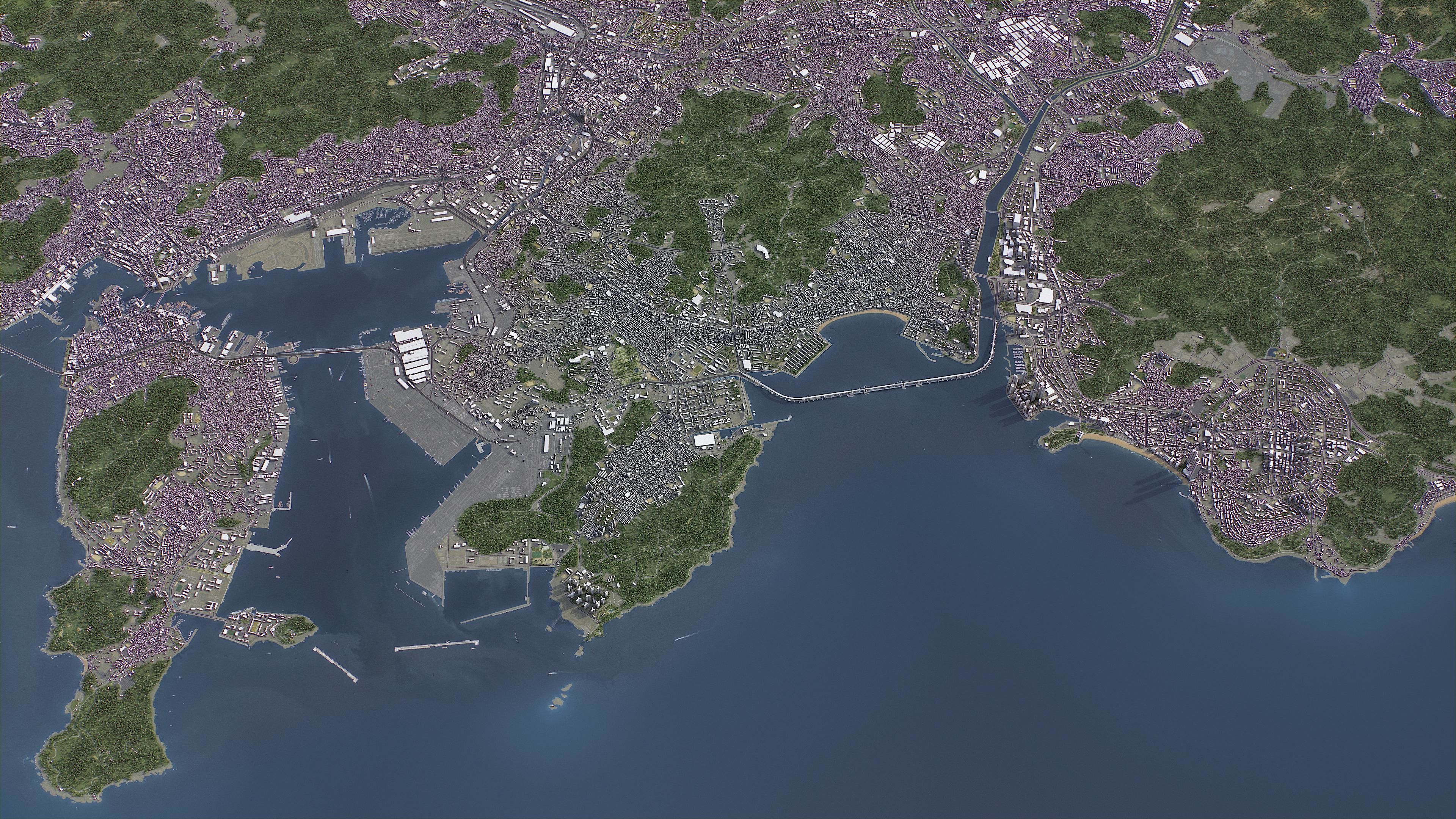 Busan Low-poly 3D model_14