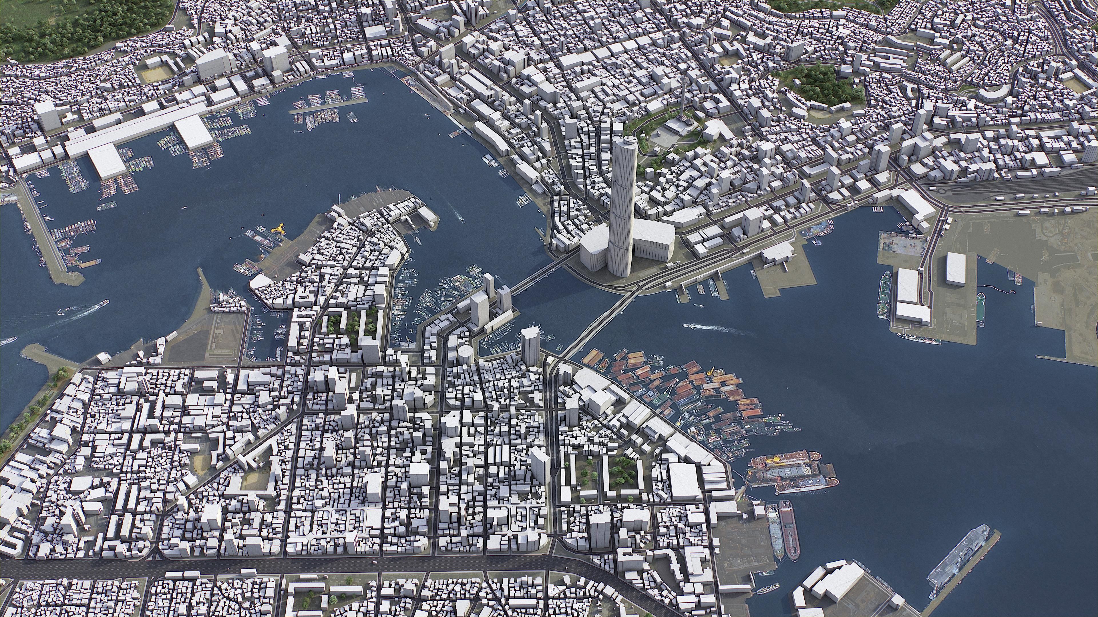 Busan Low-poly 3D model_18