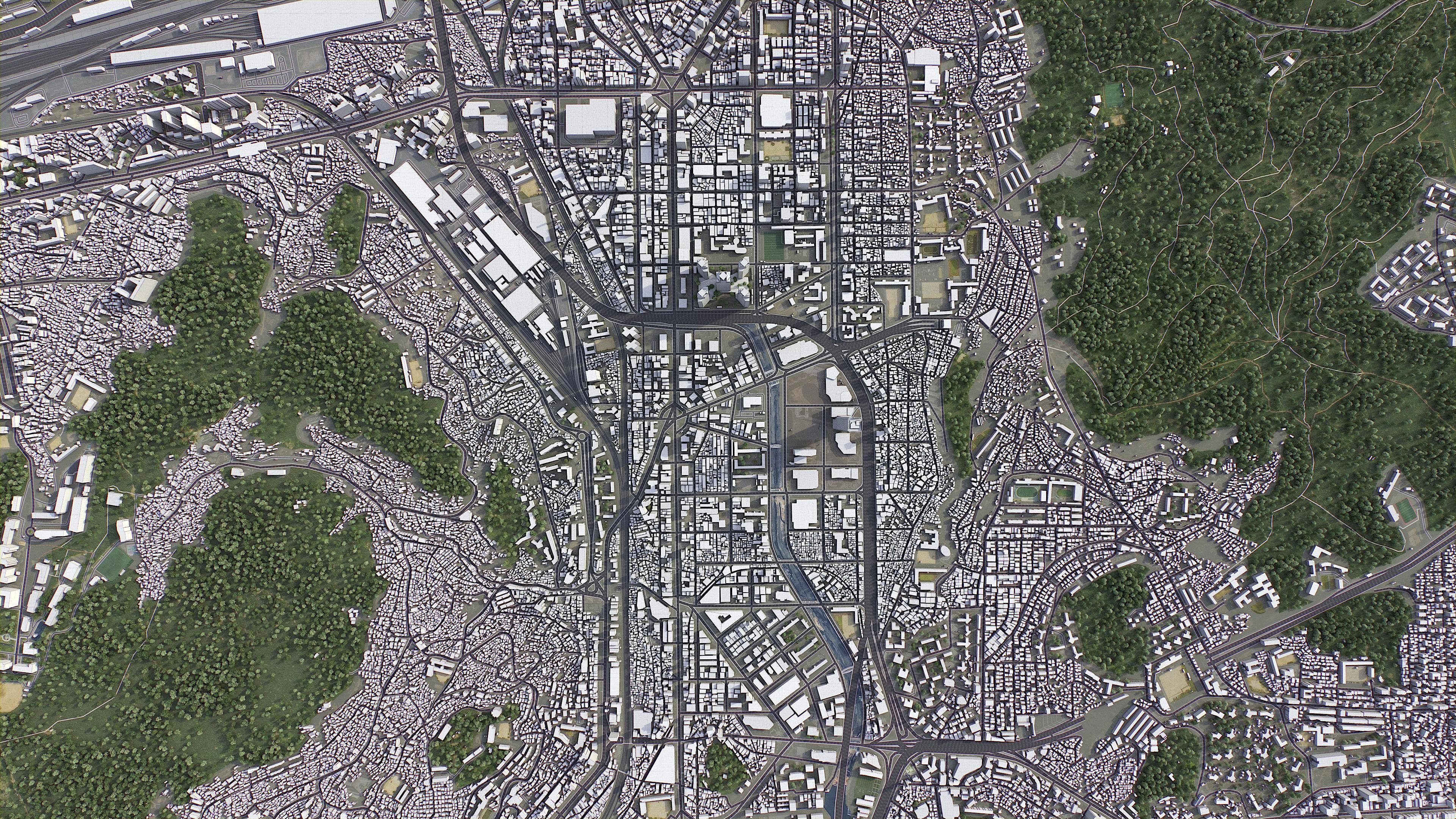 Busan Low-poly 3D model_11