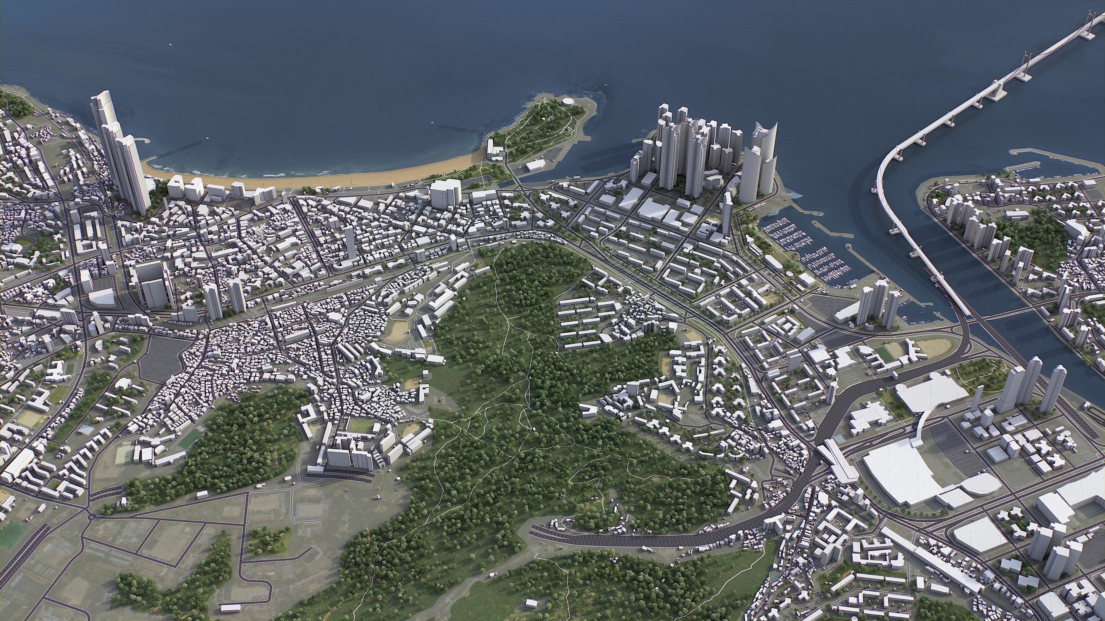 Busan Low-poly 3D model_23