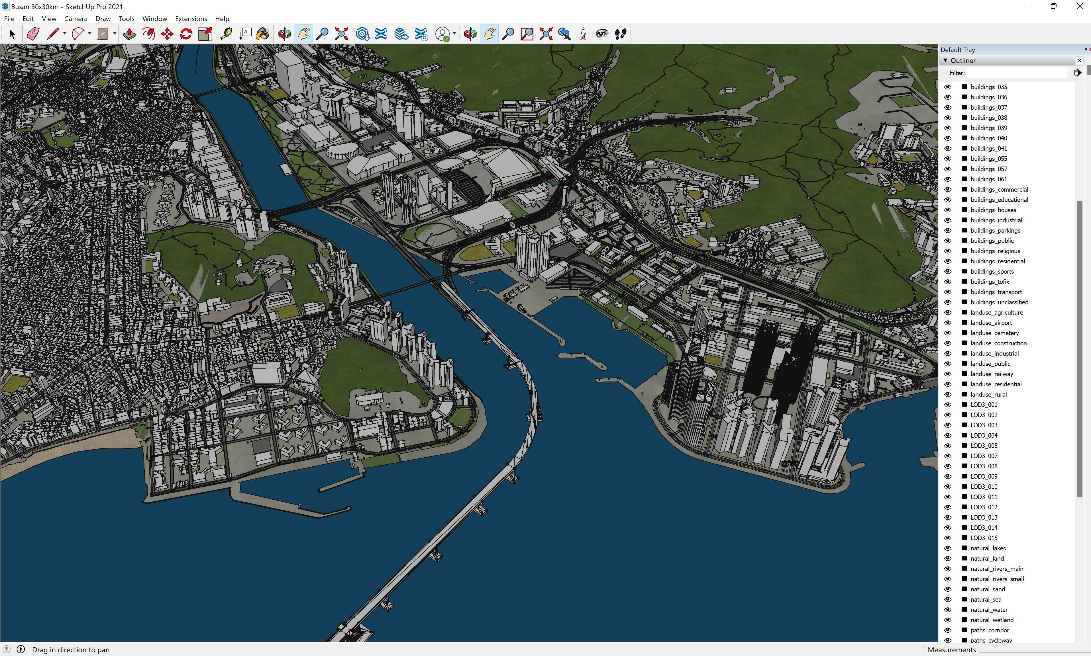Busan Low-poly 3D model_33