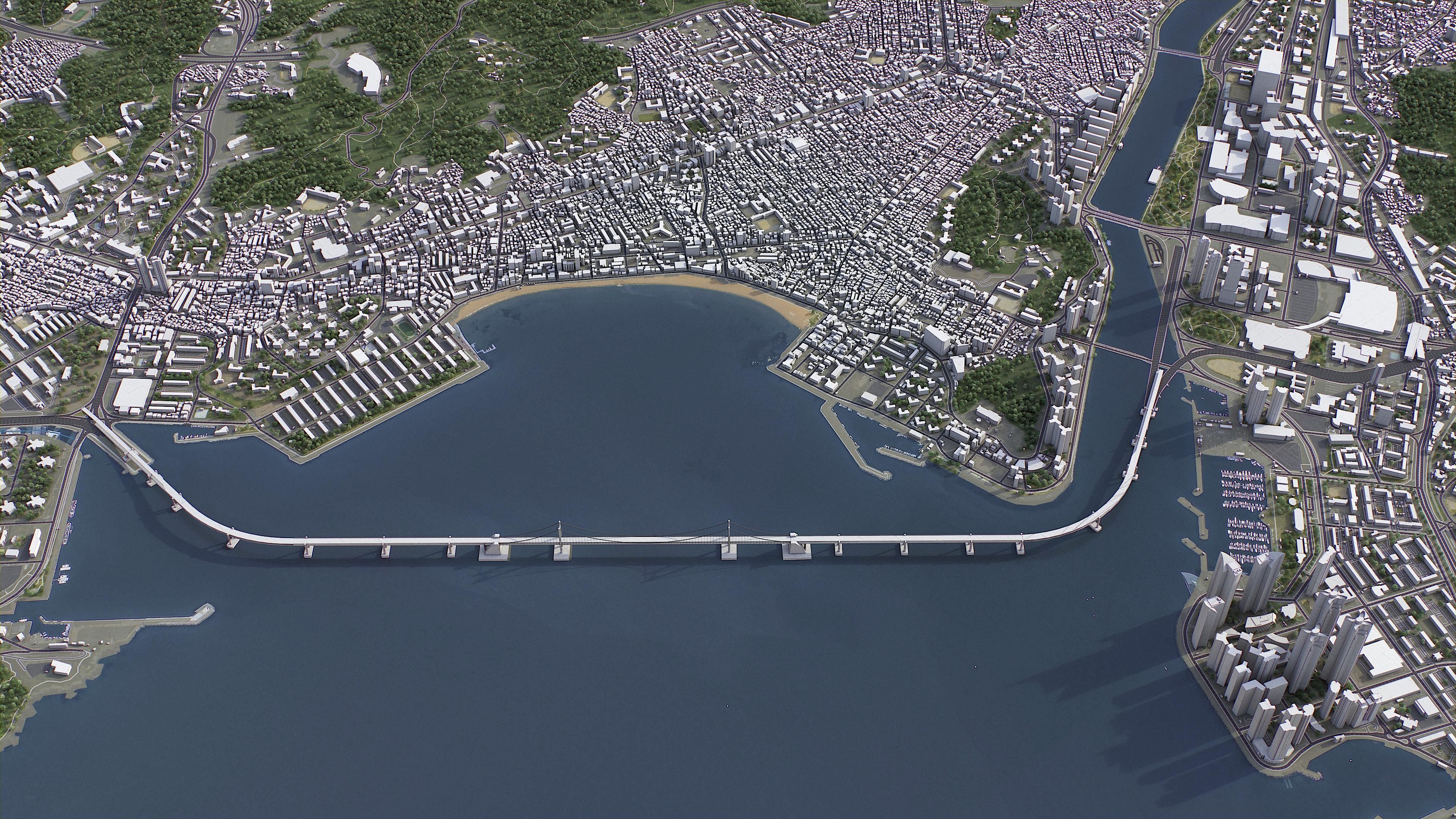 Busan Low-poly 3D model_21