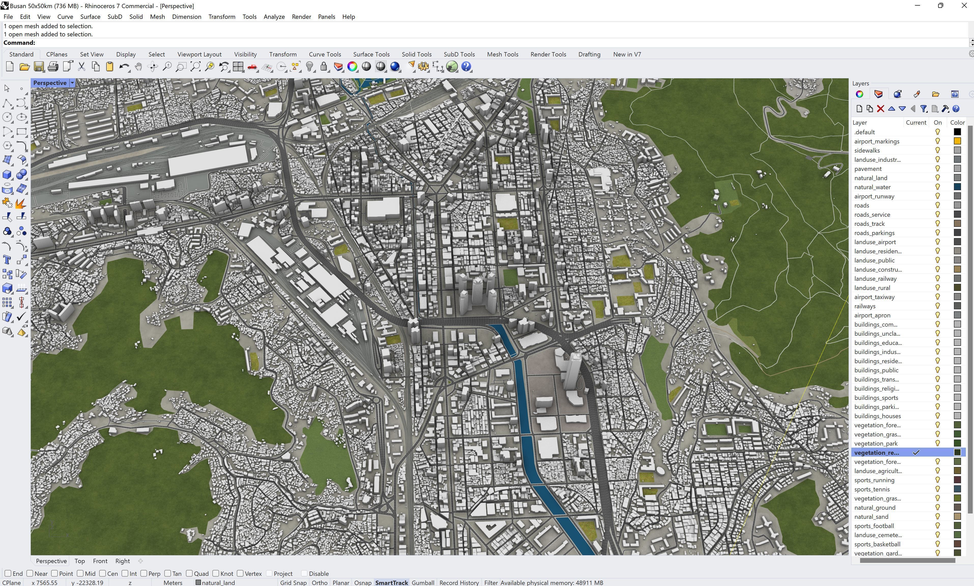 Busan Low-poly 3D model_35