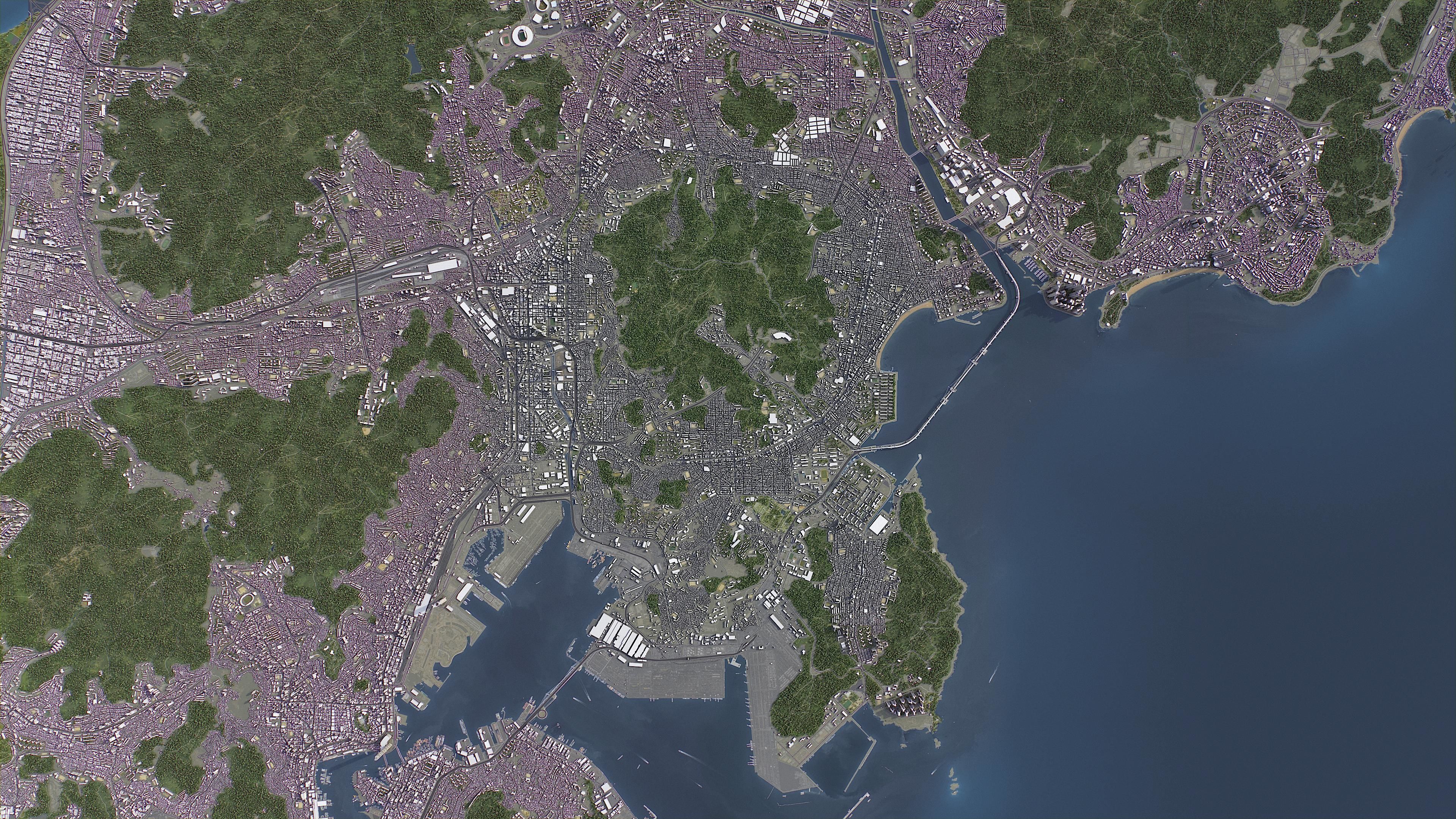 Busan Low-poly 3D model_13