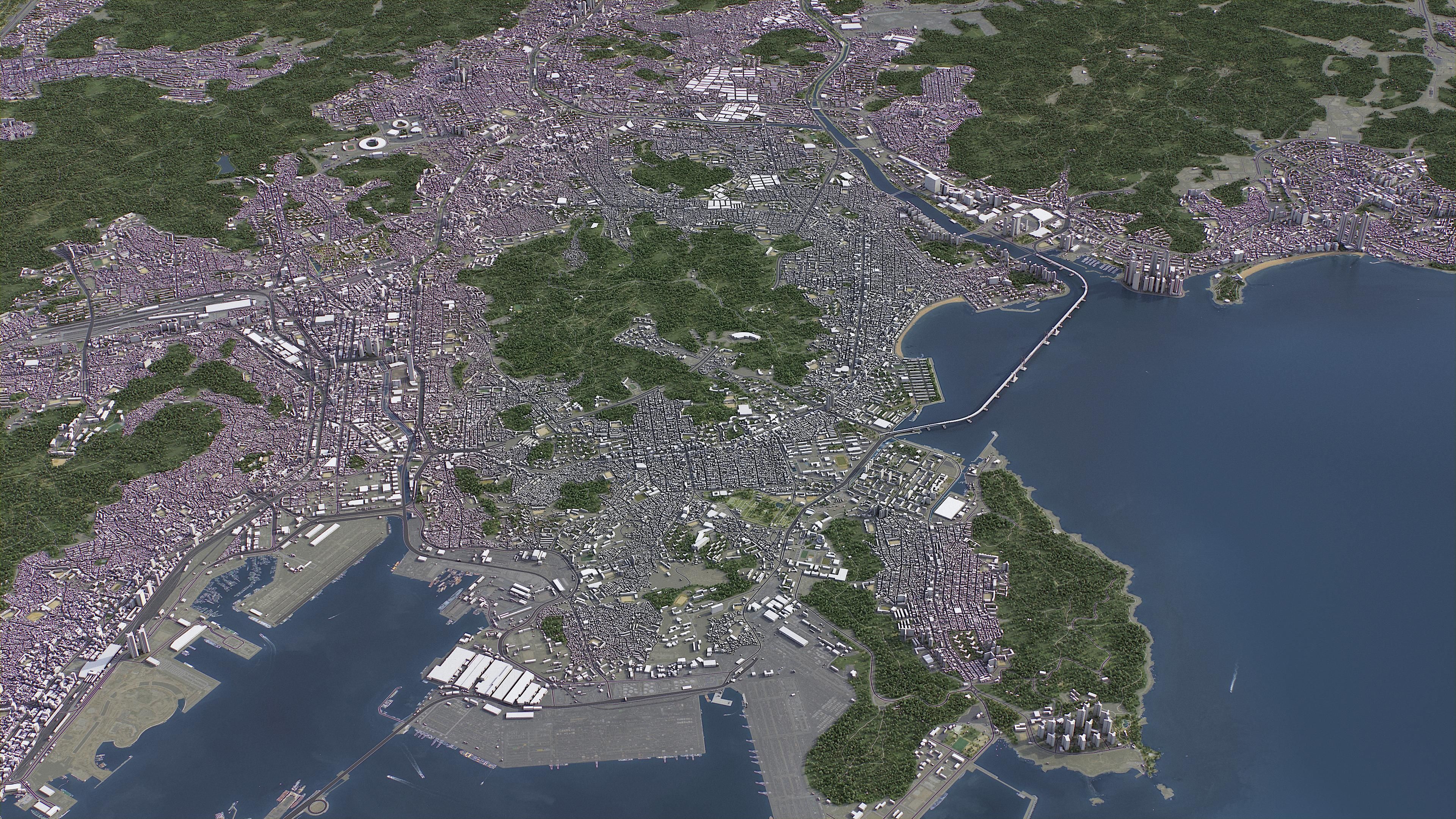 Busan Low-poly 3D model_27