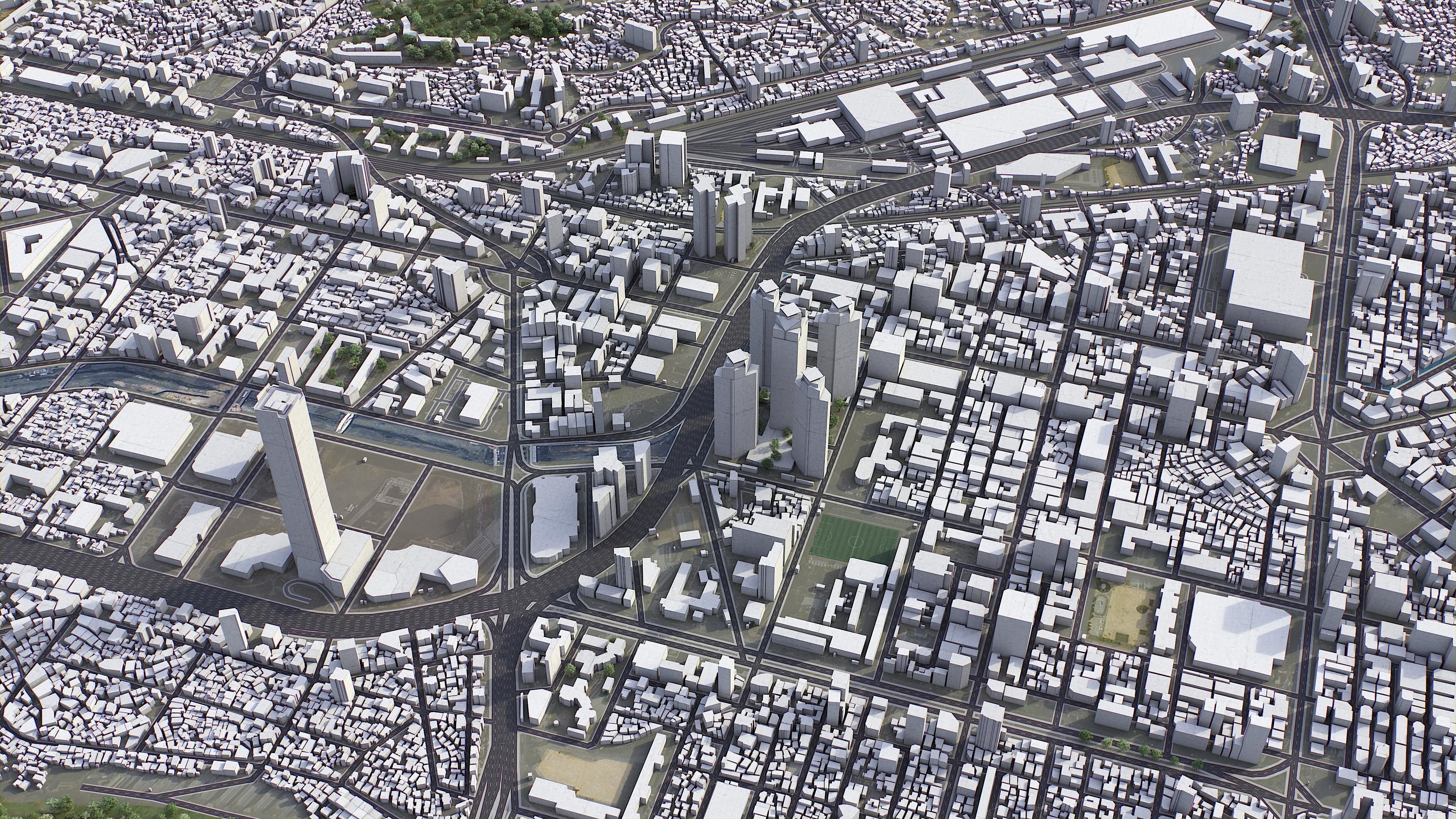 Busan Low-poly 3D model_9