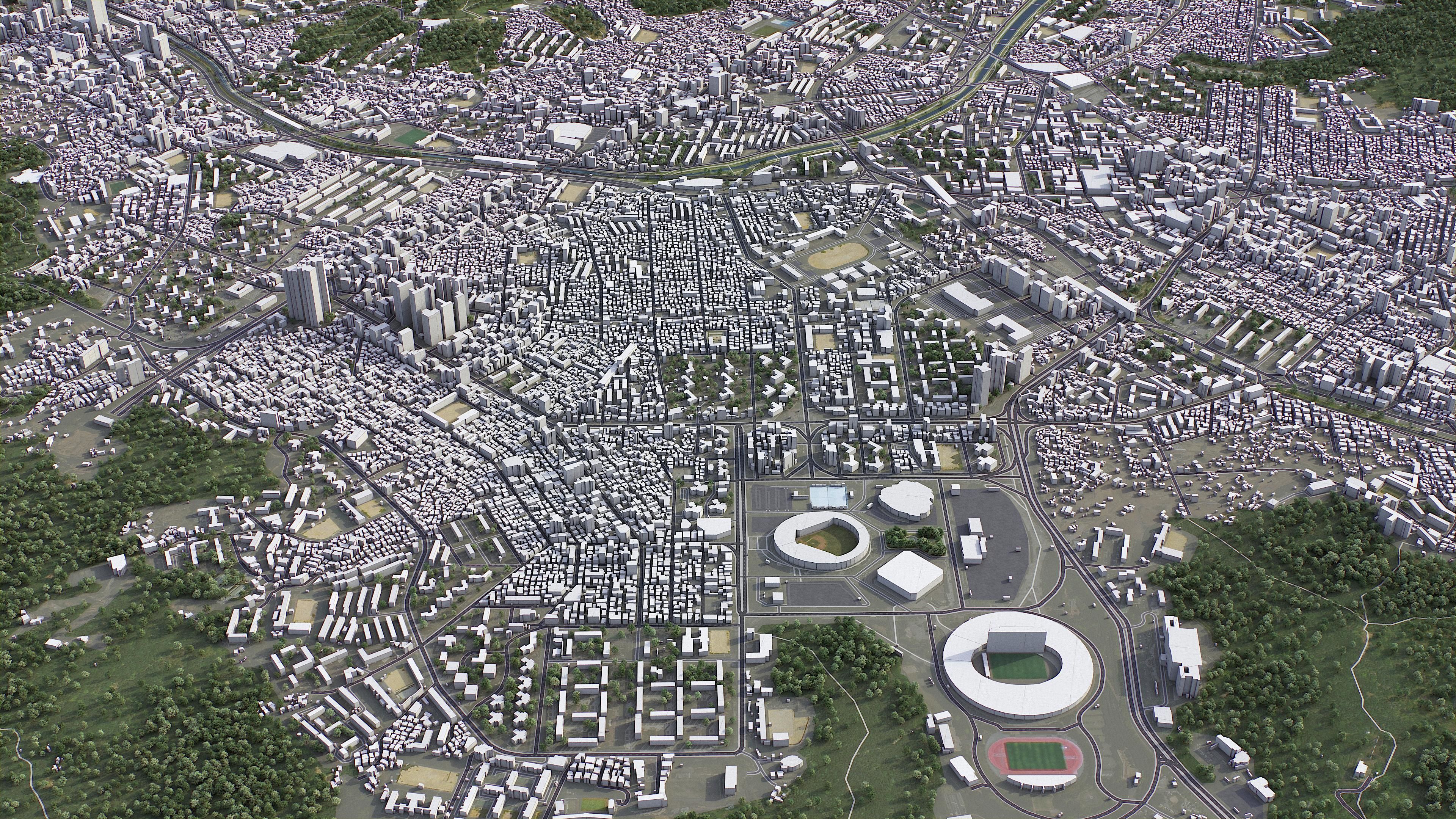 Busan Low-poly 3D model_29