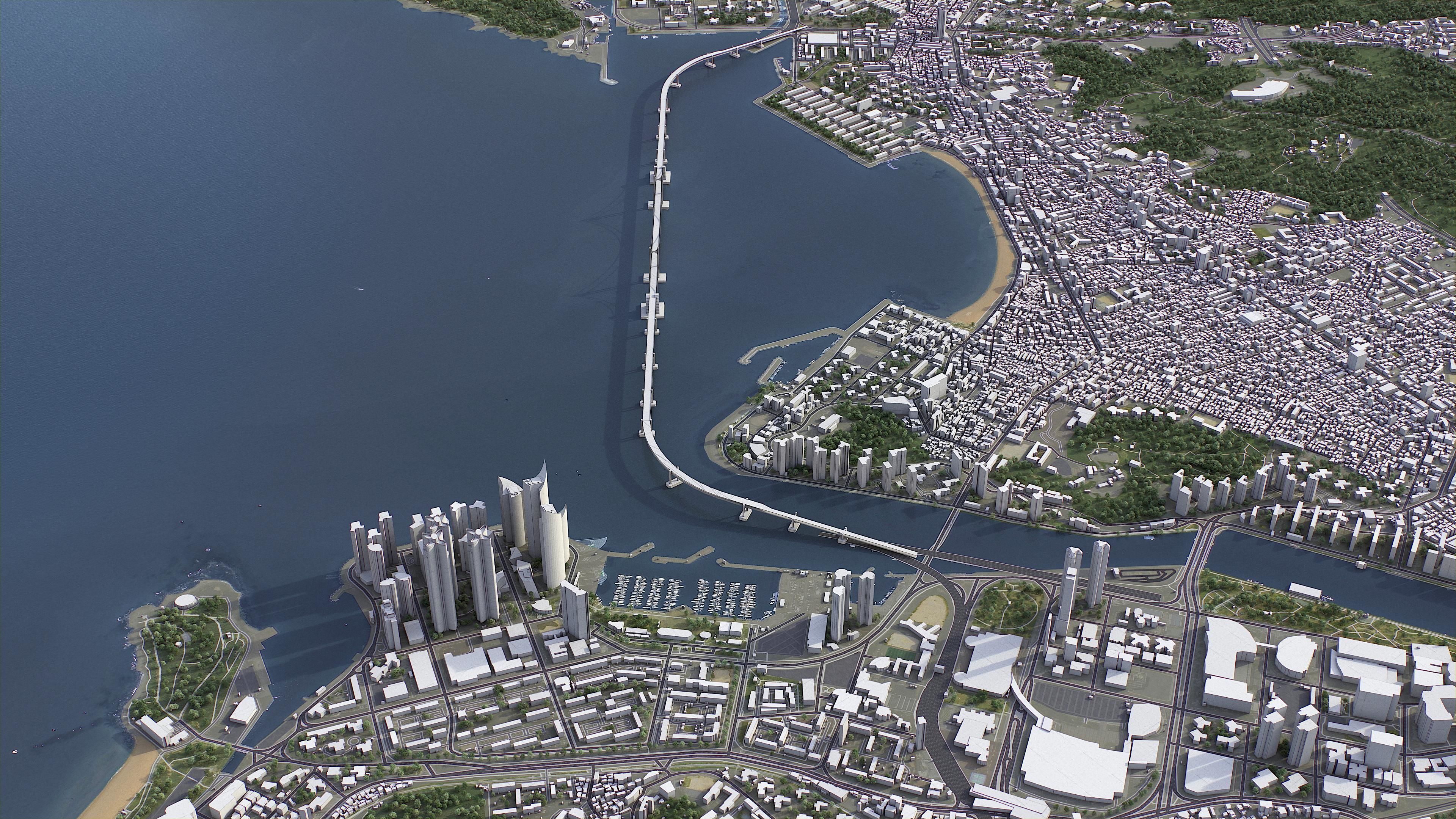 Busan Low-poly 3D model_24