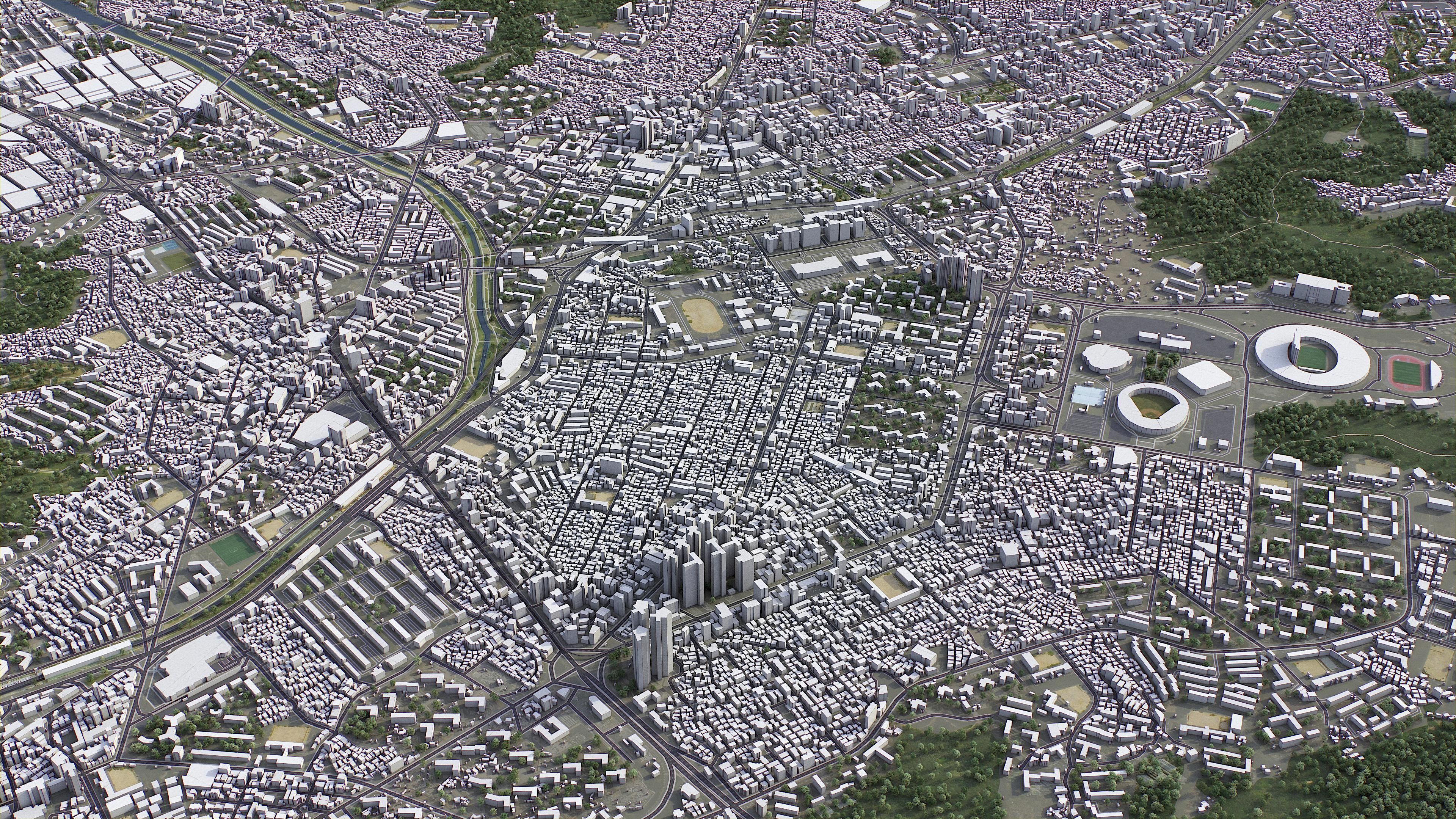 Busan Low-poly 3D model_30