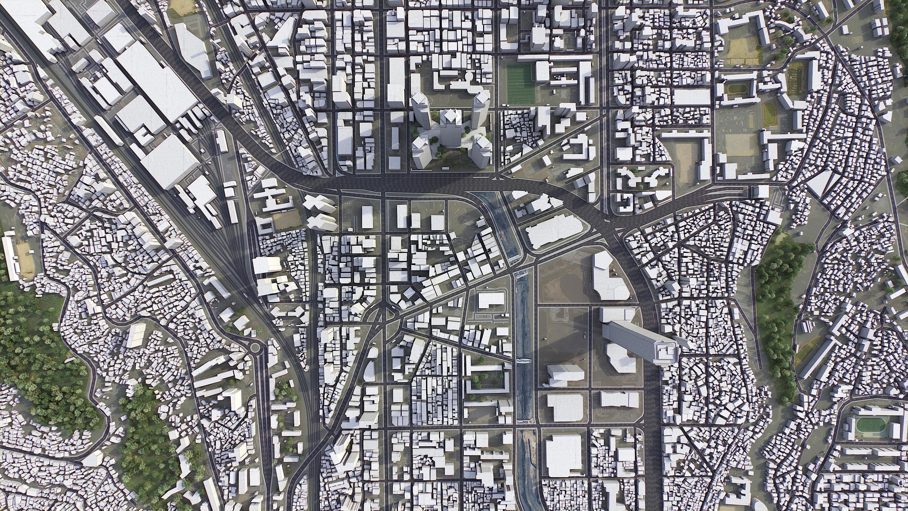 Busan Low-poly 3D model_10