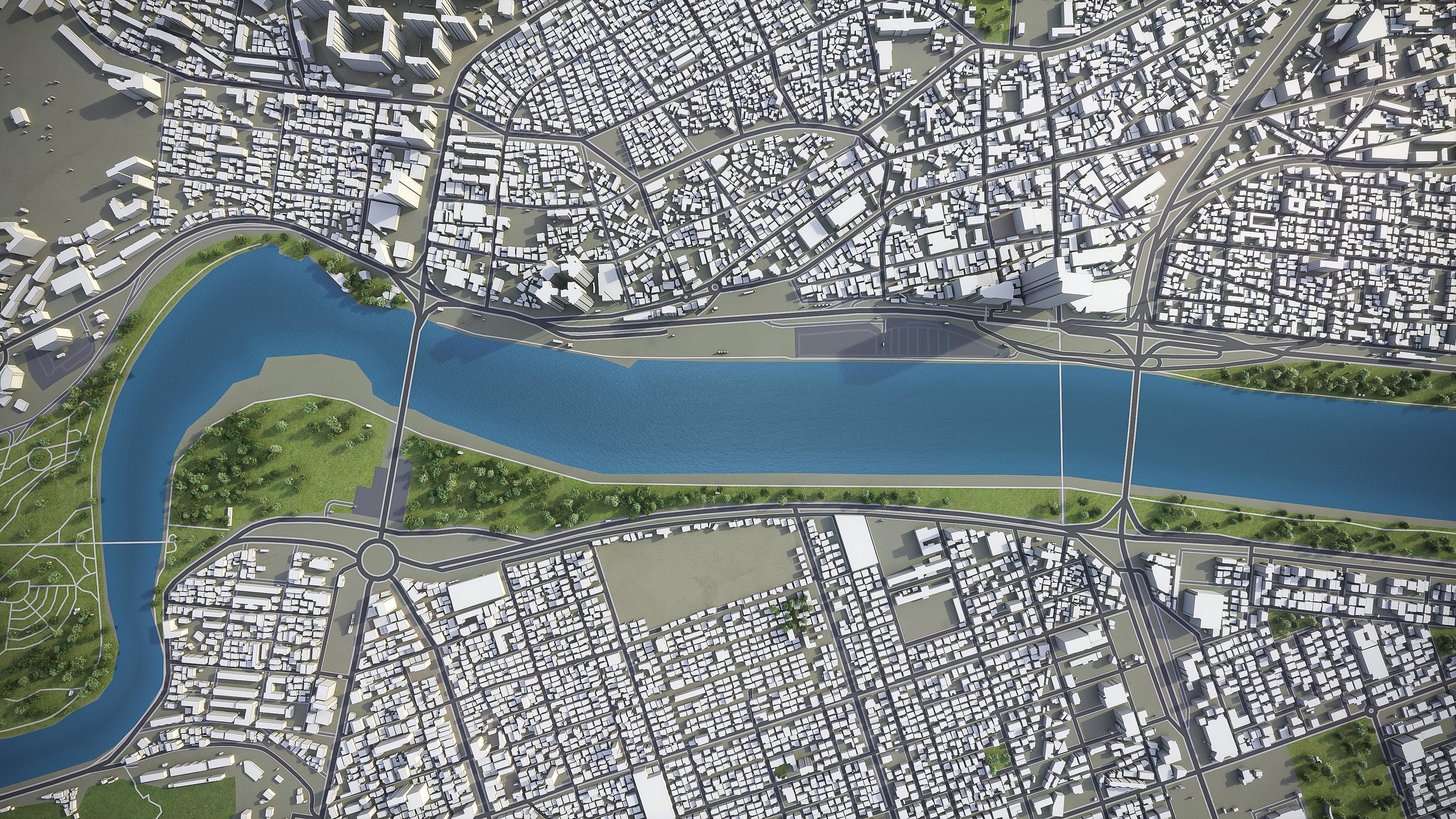 Ulsan Low-poly 3D model_8