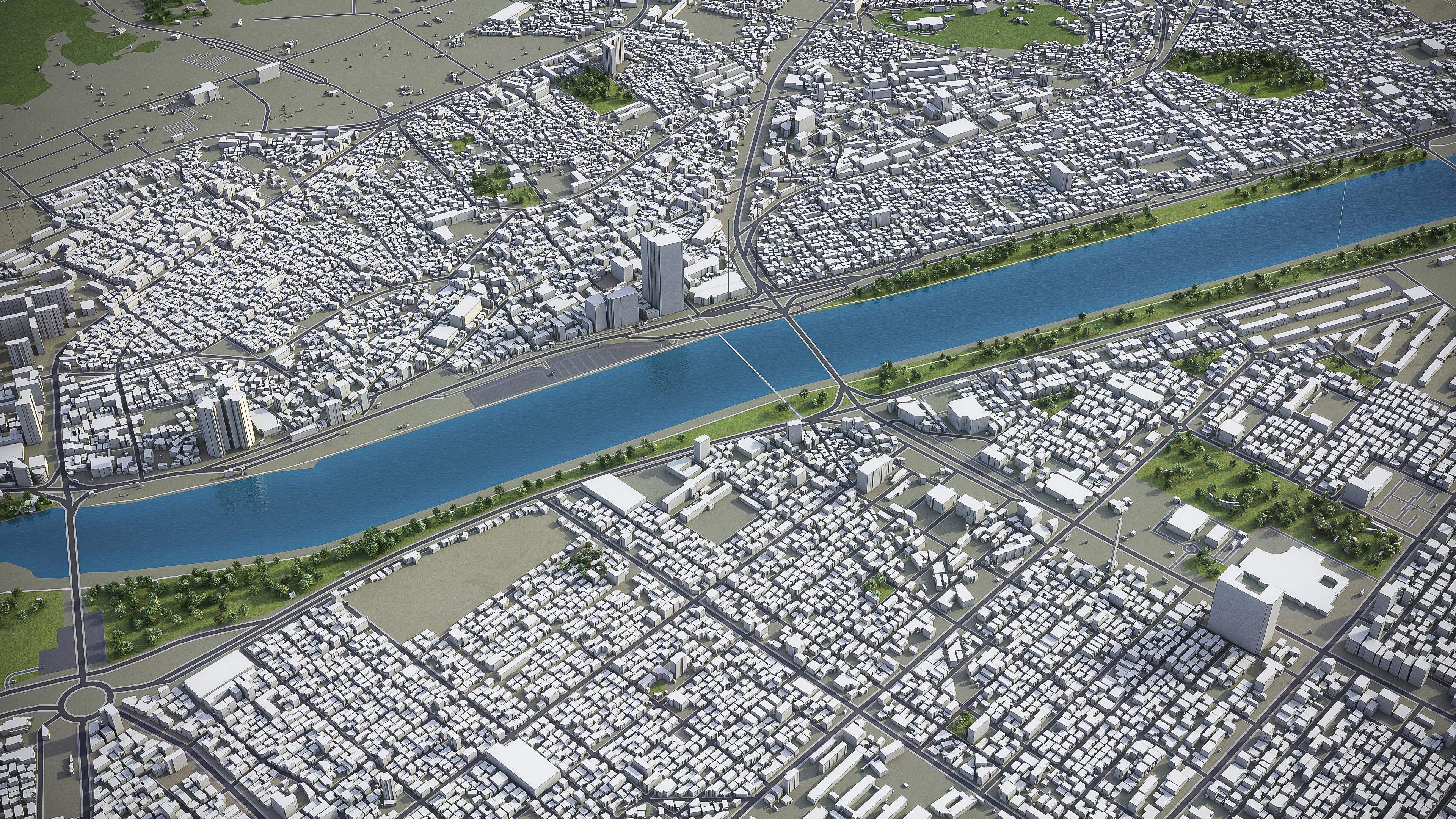 Ulsan Low-poly 3D model_5