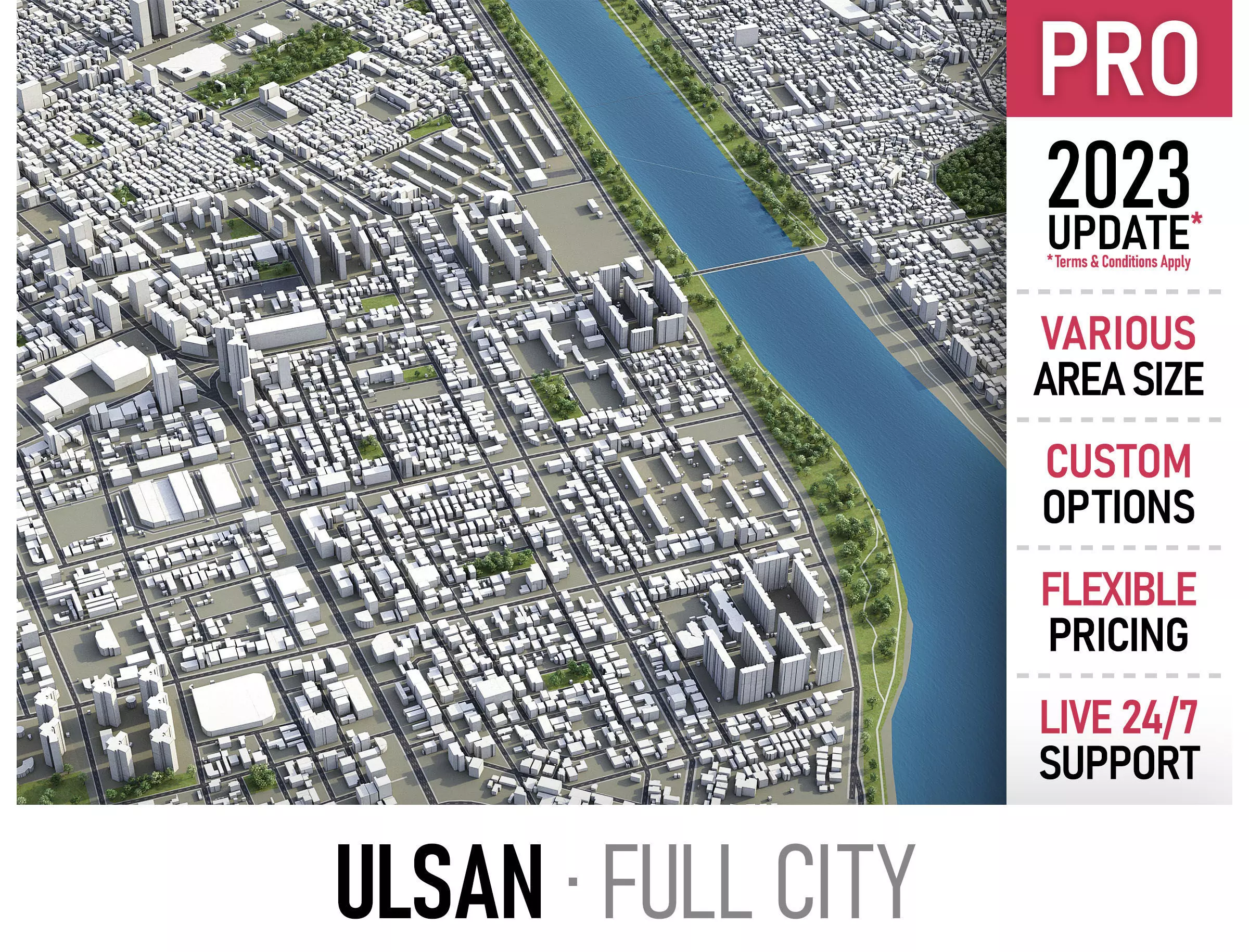 Ulsan Low-poly 3D model_0