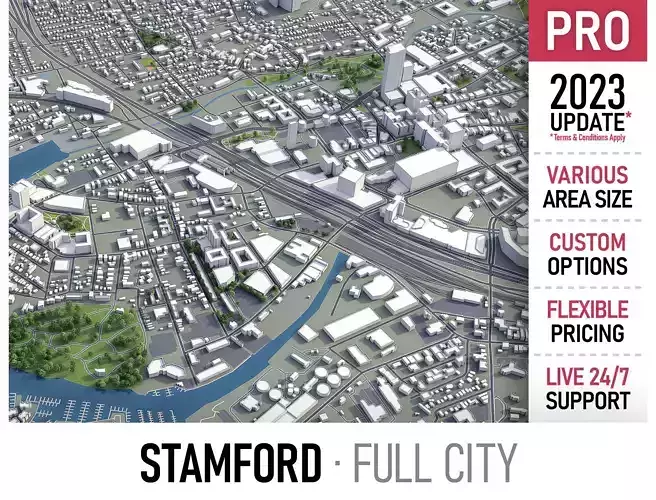 Stamford  Low-poly 3D model