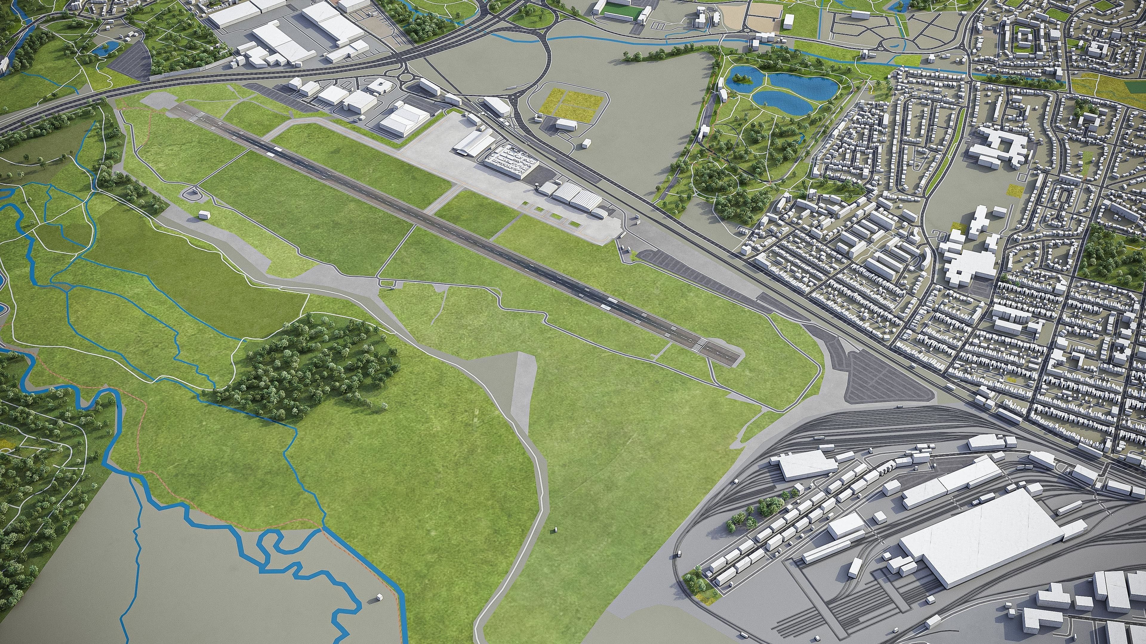 Southampton Low-poly 3D model_30