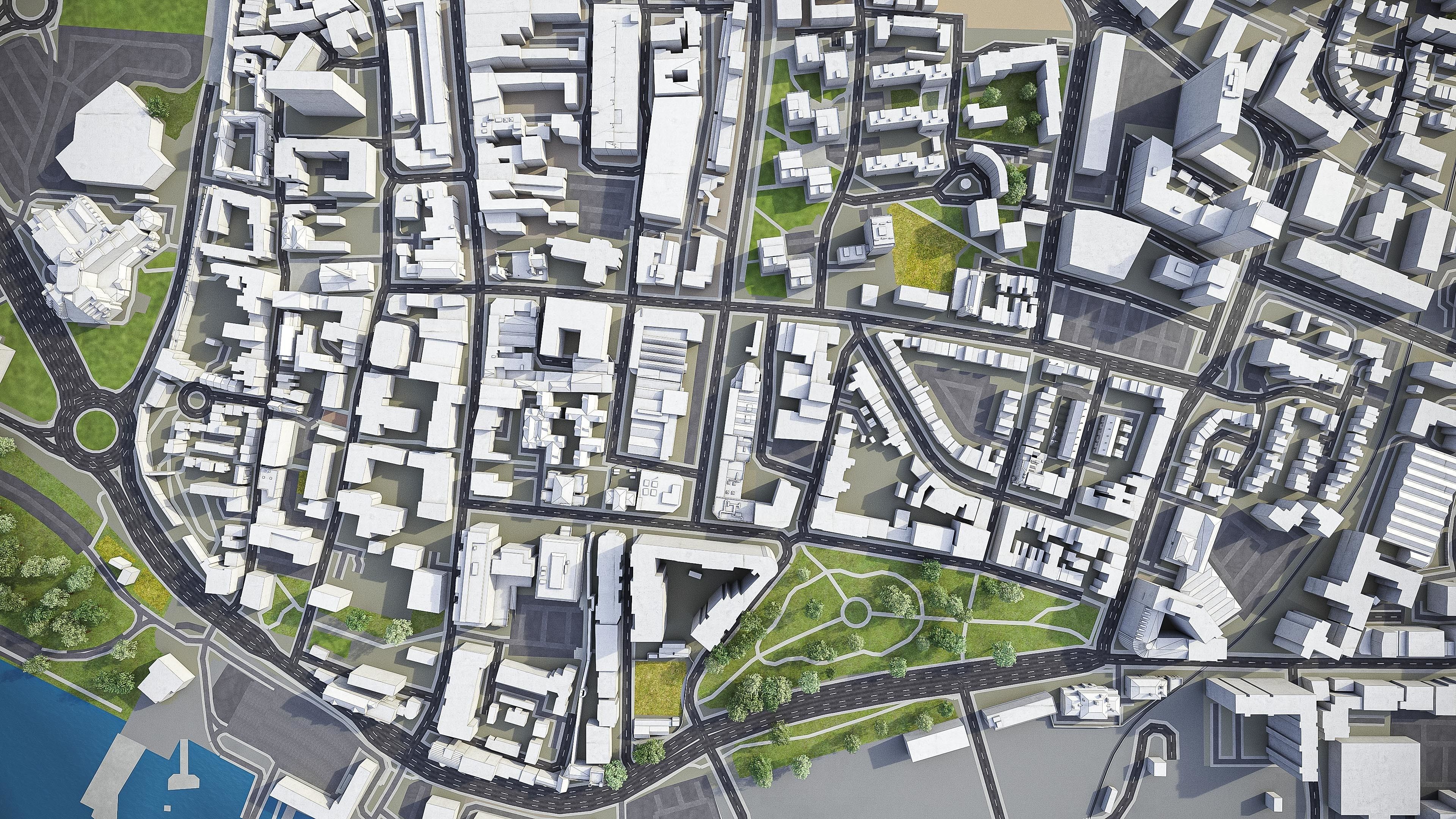 Southampton Low-poly 3D model_8