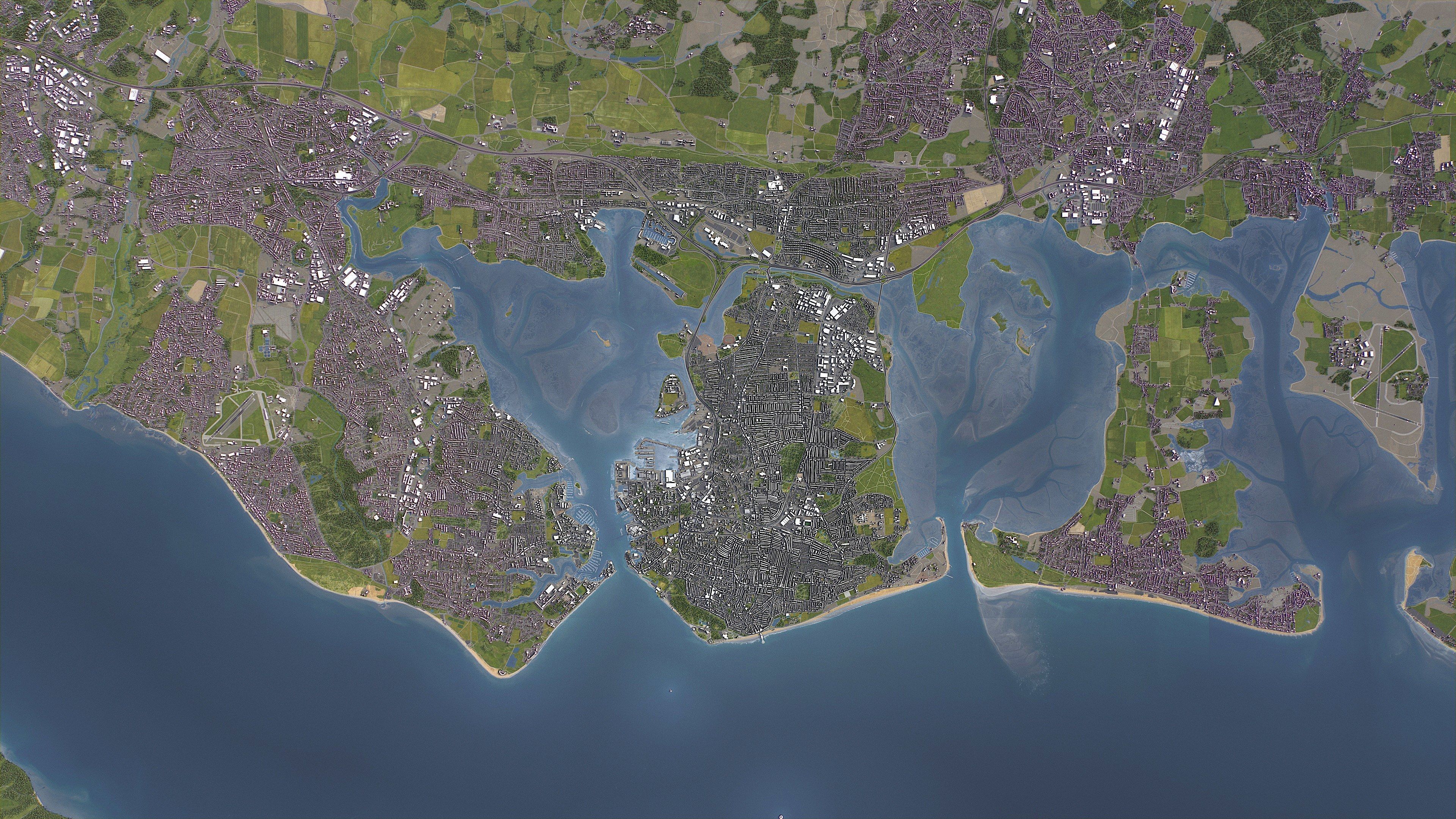 Portsmouth  Low-poly 3D model_7