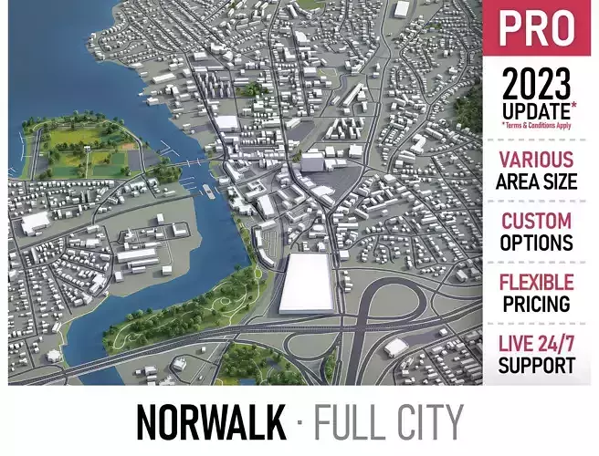 Norwalk  Low-poly 3D model