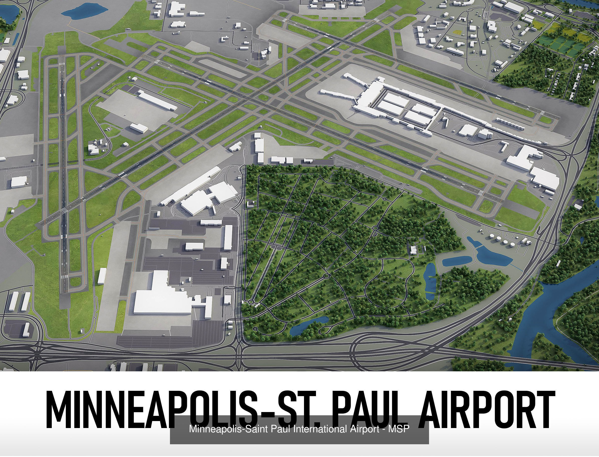 Top World Airports 3D Model Collection_3