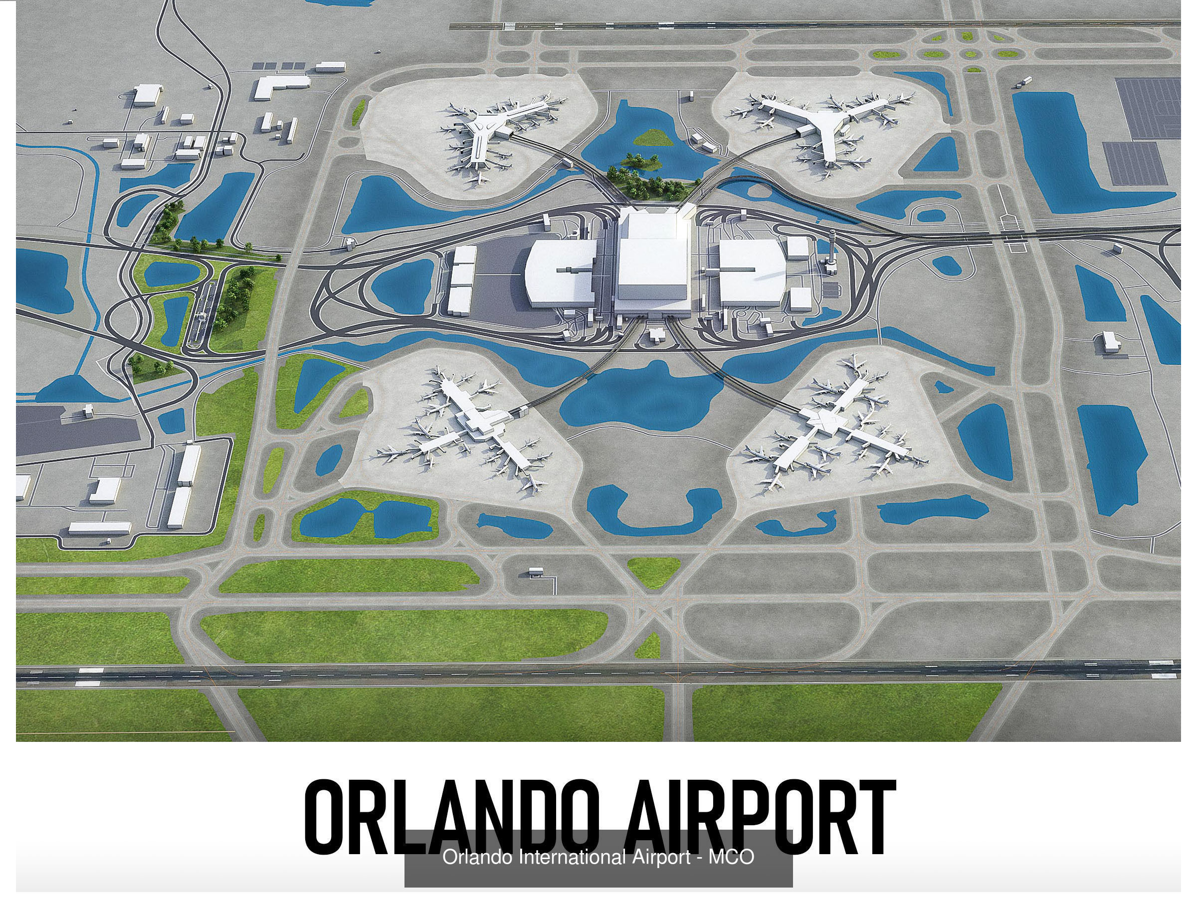 Top World Airports 3D Model Collection_7
