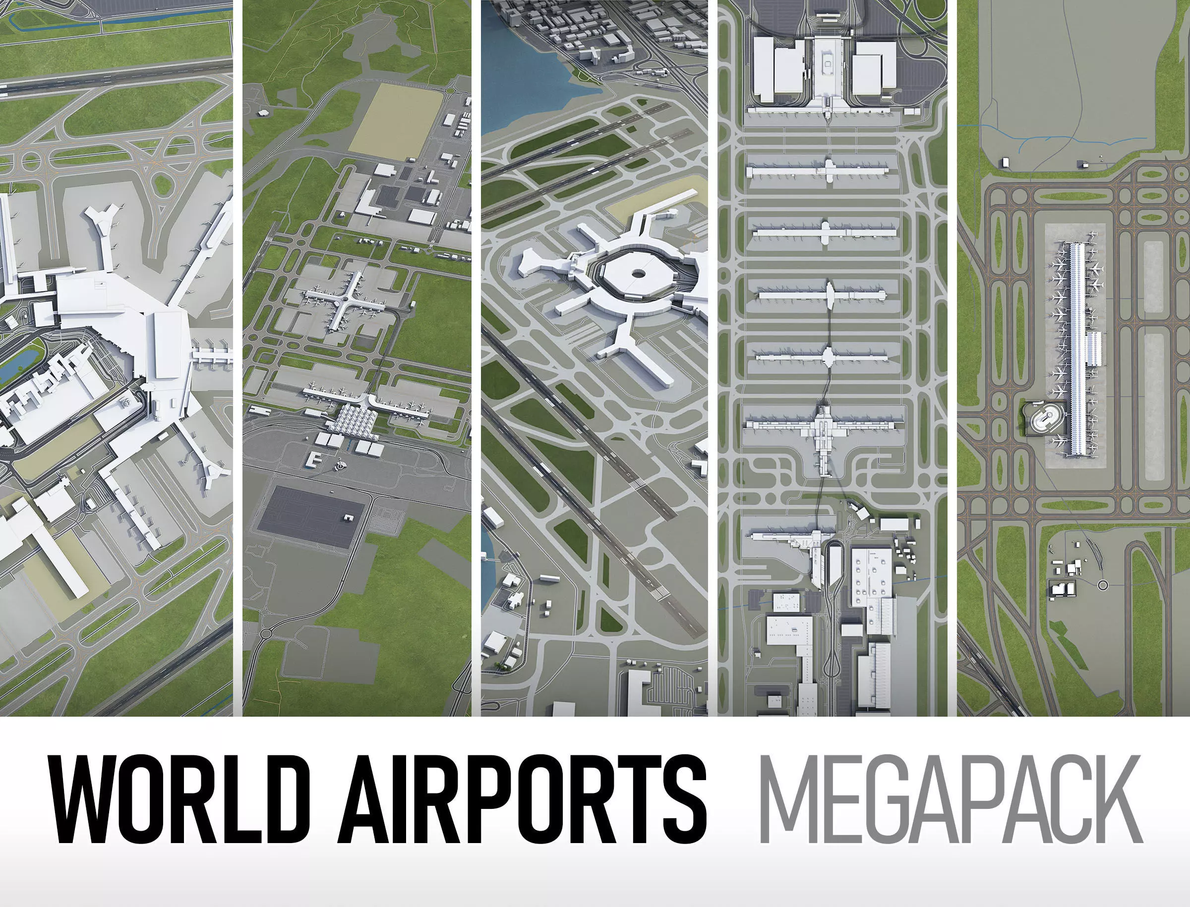 Top World Airports 3D Model Collection_0