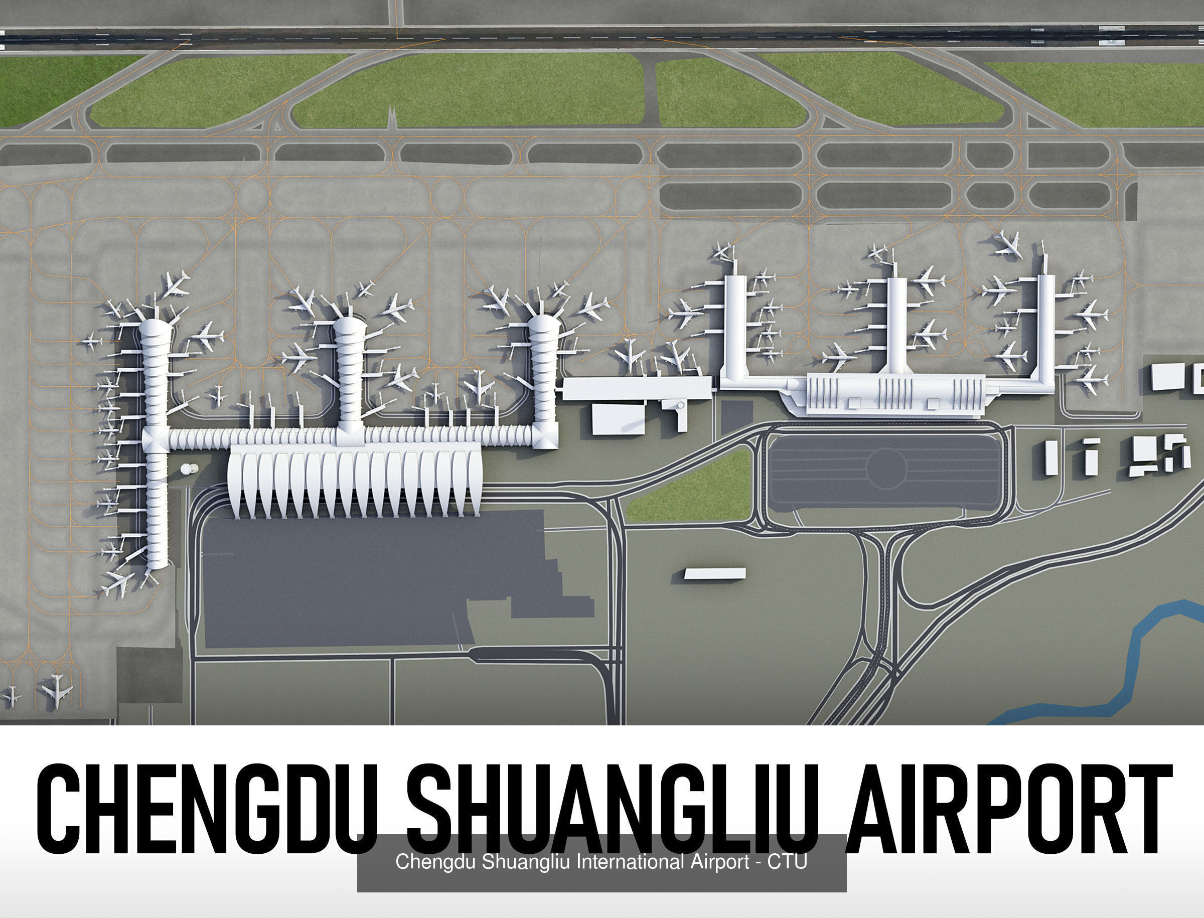 Top World Airports 3D Model Collection_8