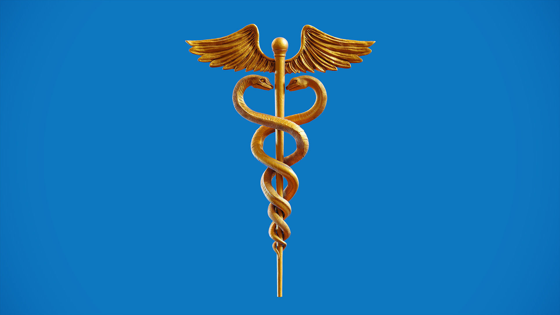 Caduceus Medical symbol 3d print model 3D print model_1