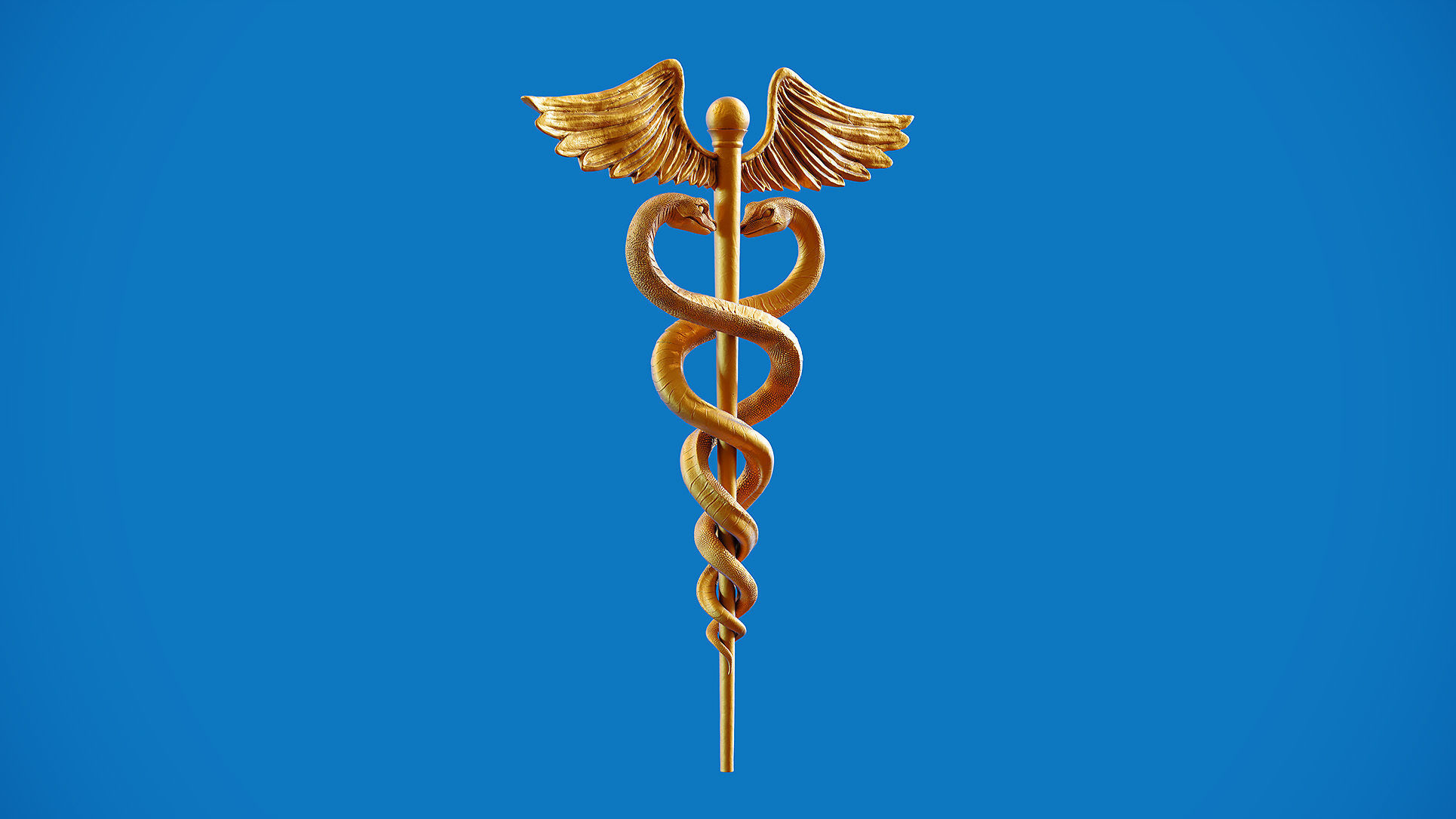 Caduceus Medical symbol 3d print model 3D print model_2